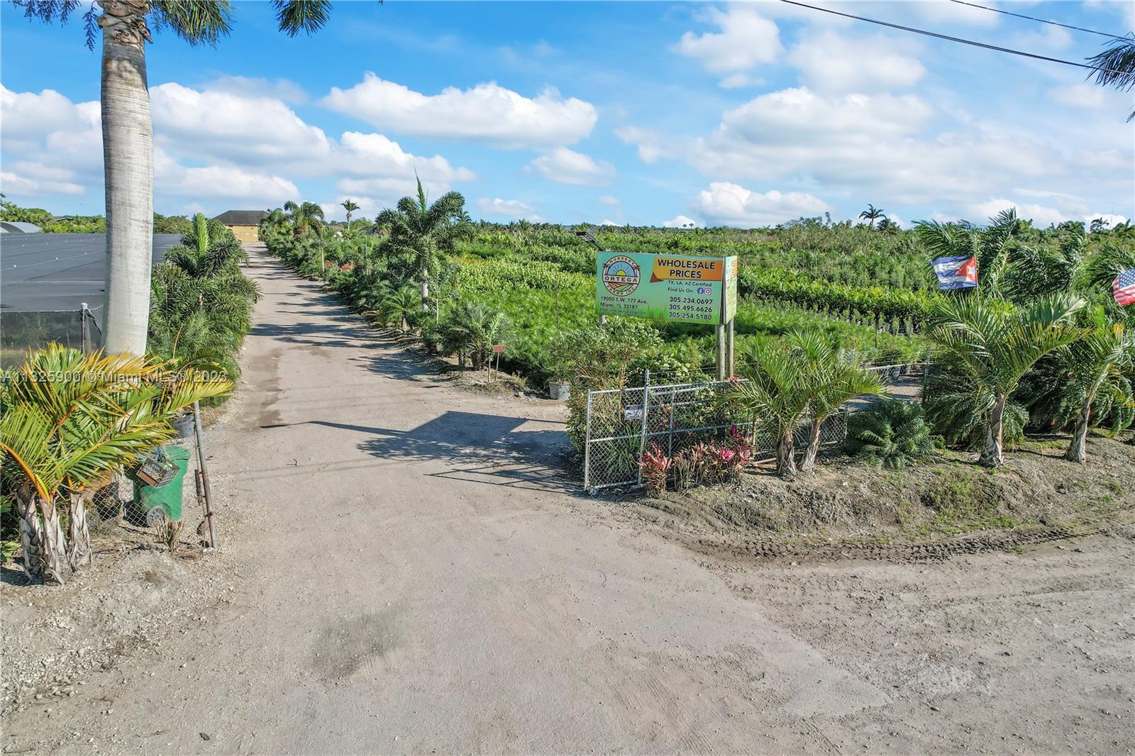 ENTRANCE TO THE NURSERY OFF OF SW 197 AVE. ANOTHER ENTRANCE FOR FIELD GROWN PRODUCT TO THE SOUTH