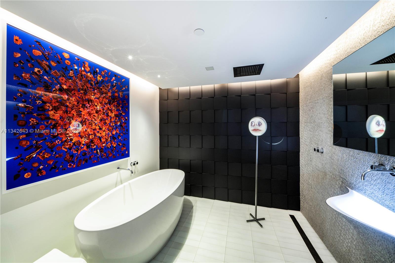 Gorgeous 2nd bathroom is a 