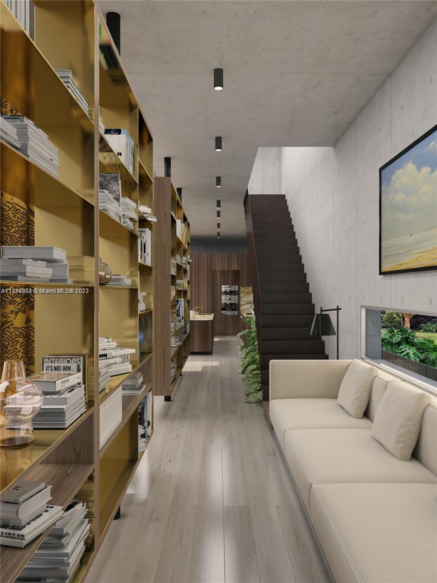 Staircase and Bookcase to 2nd floor