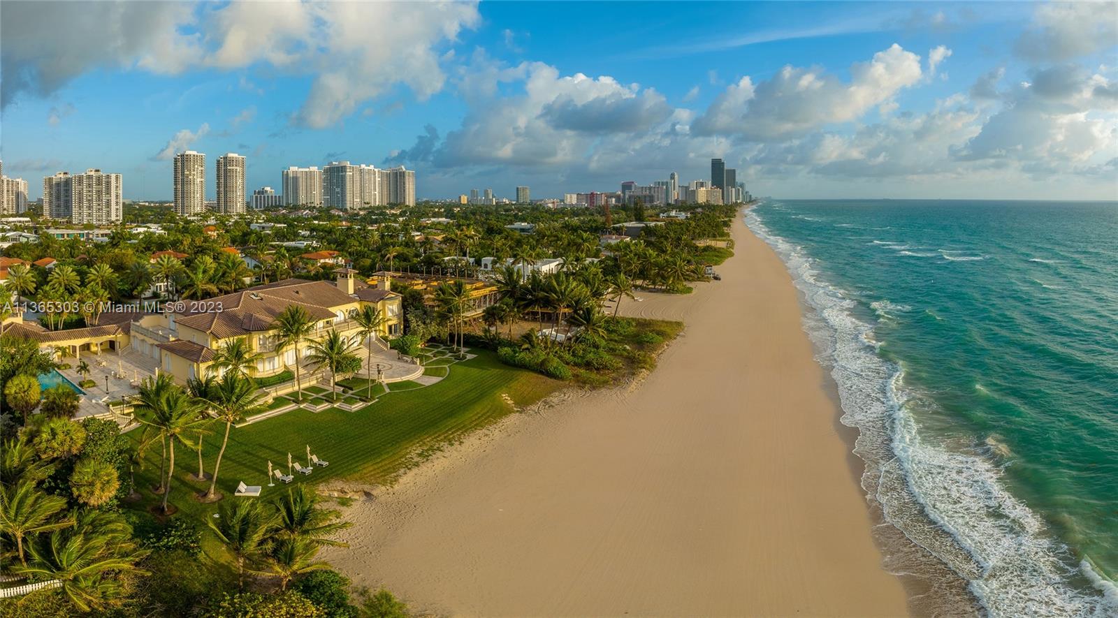 Own a piece of paradise, the largest oceanfront estate in all of Miami. Spanning 250’ of white sand pristine ocean frontage on 1.5 acres this extraordinary property boasts unparalleled views of sparkling blue waters of the Atlantic ocean. Miami’s ultimate beachfront trophy property located in the exclusive Golden Beach enclave presents a once-in-a-lifetime opportunity for the most discerning buyer seeking to build an estate of their dreams or renovate w/ approved plans for an elegant 10 BD, 30,000 SF home w/ soaring ceilings & ocean breezes. Enjoy privacy & security in a serene coastal utopia, with its own police force and marine patrol. Live just minutes from world-class shopping, dining, a private beachfront clubhouse and tennis courts. Endless sunrises & white sand beaches await you.