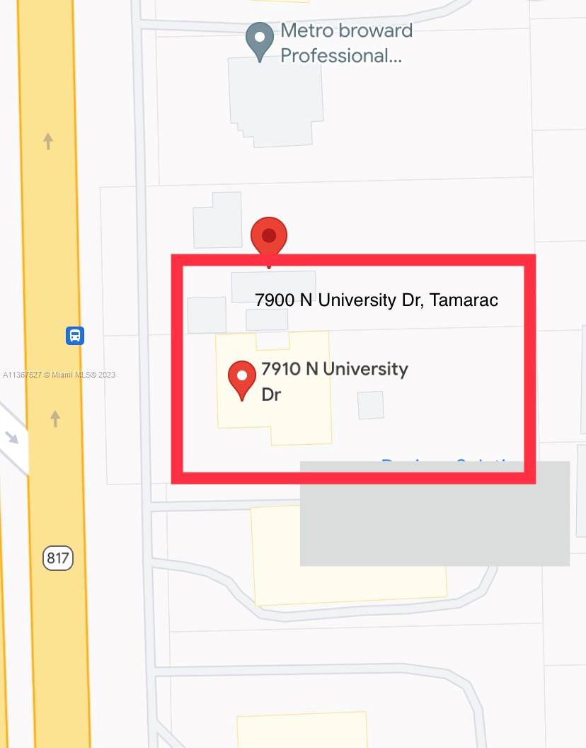 7910 N University Dr, Tamarac, Florida 33321, ,Land,For Sale,7910 N University Dr,A11367527