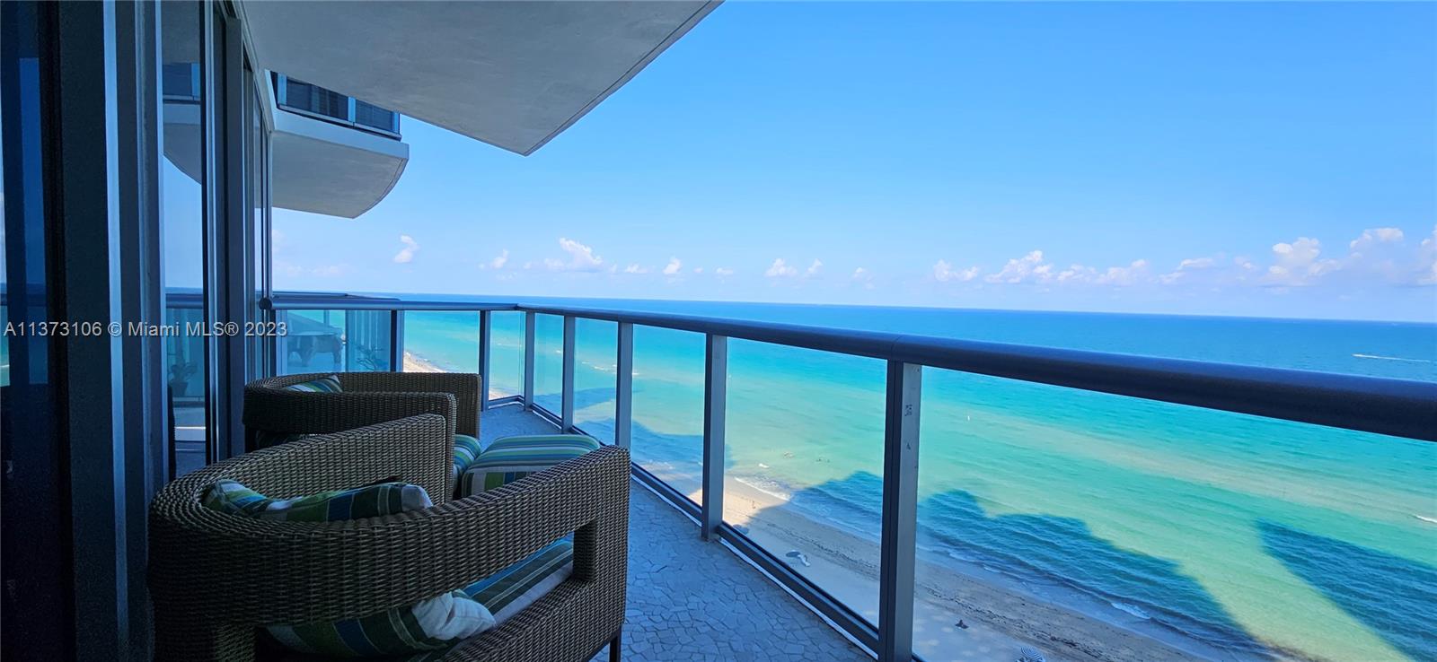 Wake up to mesmerizing direct ocean views in this totally upgraded 1 bedroom/1.5 bath residence at the luxurious Jade Beach. Foyer entry, marble floors, retractable glass wall, Snaidero Italian cabinetry, Miele/Subzero appliances, granite counters, custom closets, Lutron lighting, access to all building services; Amenities include oceanfront fitness center, full service spa, sunrise and sunset pools, jacuzzi, outdoor bar and café offering poolside, beach and in residence food and beverage service, full service beach club, conference room, media and game room, 24 hr. concierge, front desk, security and valet.