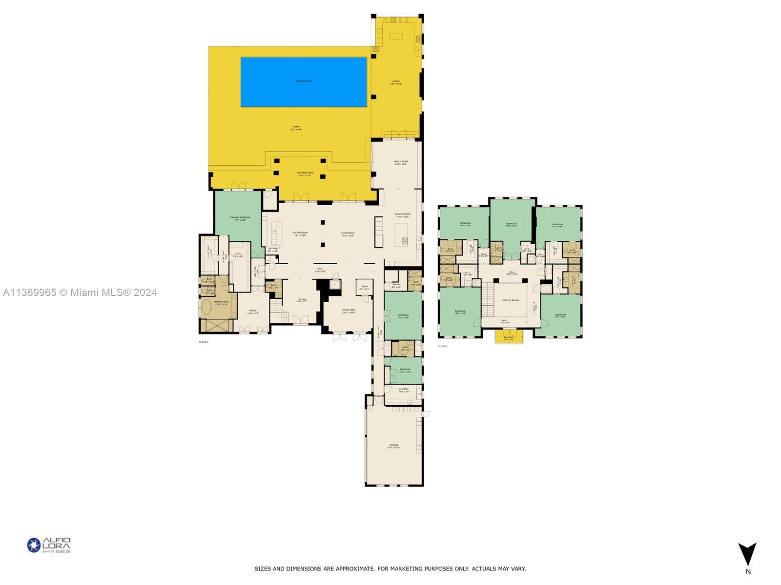9050 63rd Ct, Pinecrest, FL, 33156 United States, 8 Bedrooms Bedrooms, ,9 BathroomsBathrooms,Residential,For Sale,63rd Ct,A11369965