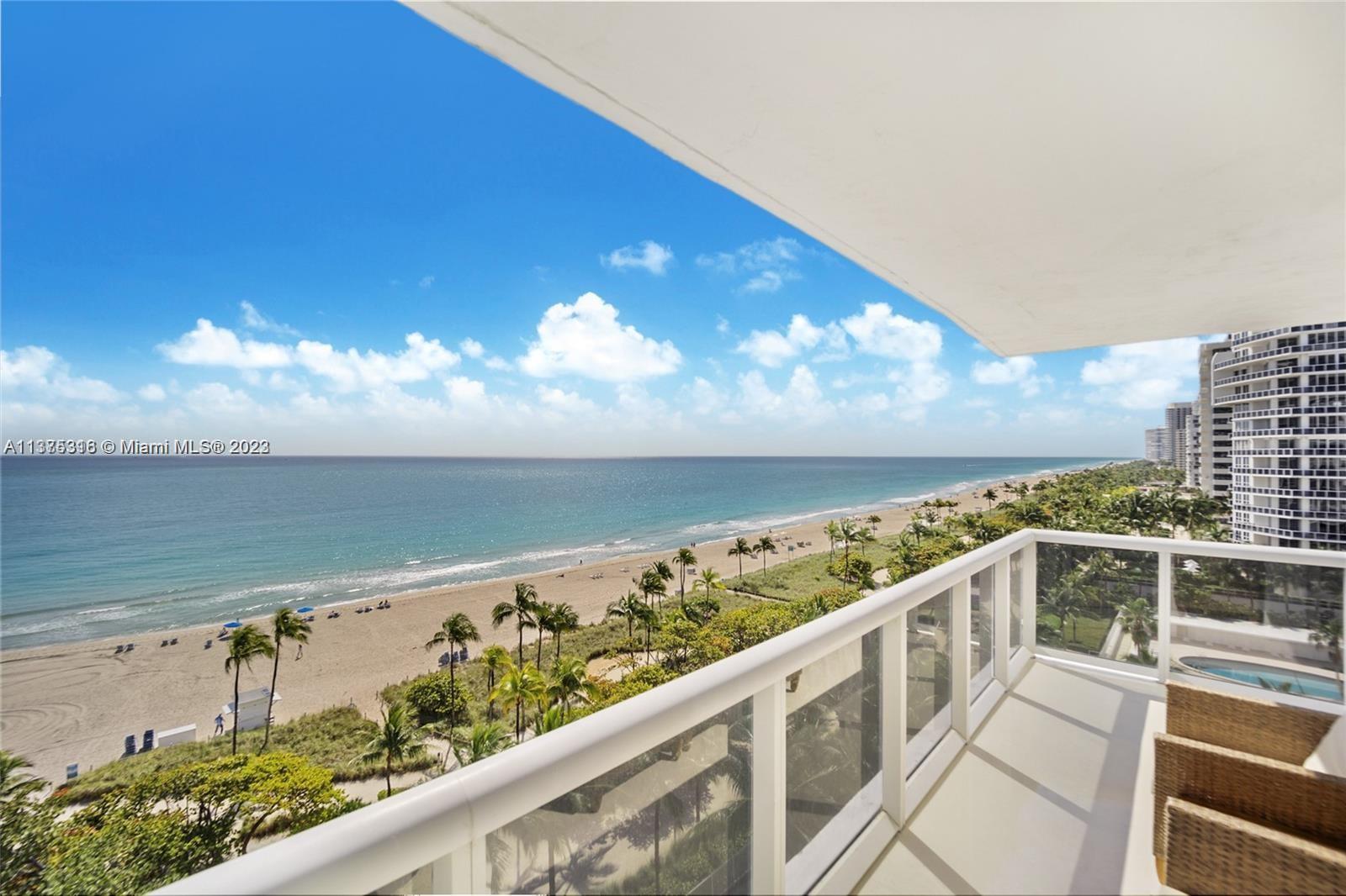 Beautifully furnished and remodeled unit with full ocean views and wrap around balcony. Rarely available unit in most coveted line.