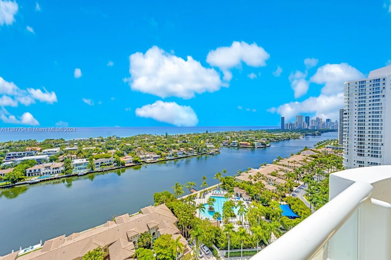 Spectacular 5BD, 5.5BA SE corner unit boasting endless ocean & intracoastal views. Private elevator leads to an open living & dining area featuring high impact windows & marble flooring. 4,169SF of LA + 2 balconies for outdoor entertaining. Siematic cabinets, granite countertops, & top of the line Bosch & SubZero appliances in kitchen. Large master bedroom includes his & hers bathrooms & closets. Property has 2 assigned parking spaces + a large storage room under a/c + the regular storage room/cage. Residents have access to 3 pools, multi-million dollar fully renovated fitness center-spa, tennis courts, 24-hour security, & valet parking.