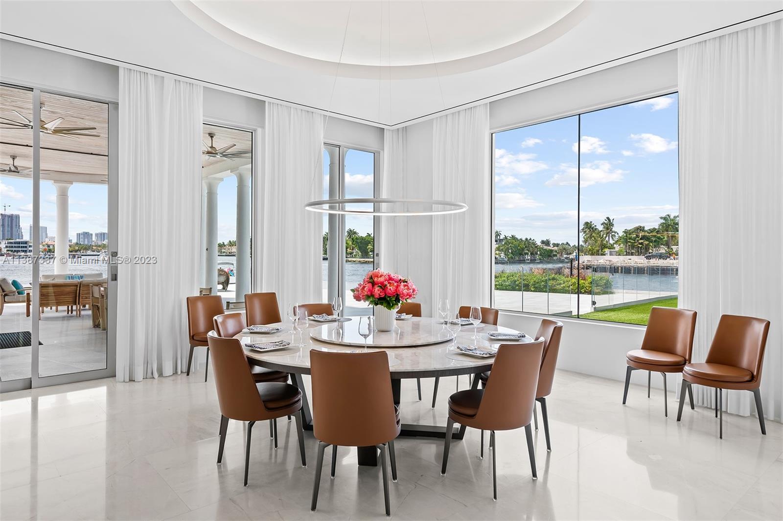 Formal Dining Area with views North and West.