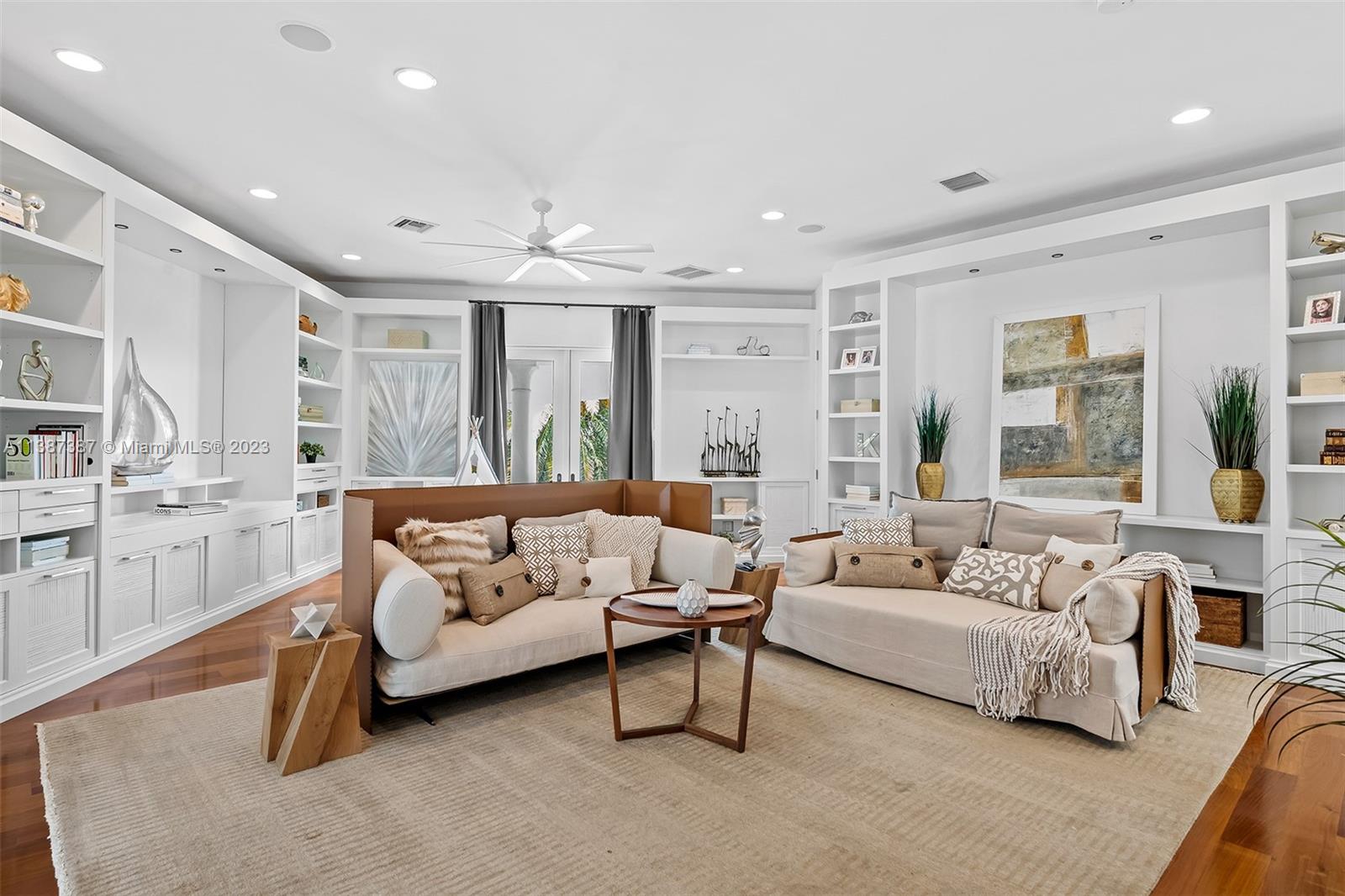 Family Room in North Wing of the home .