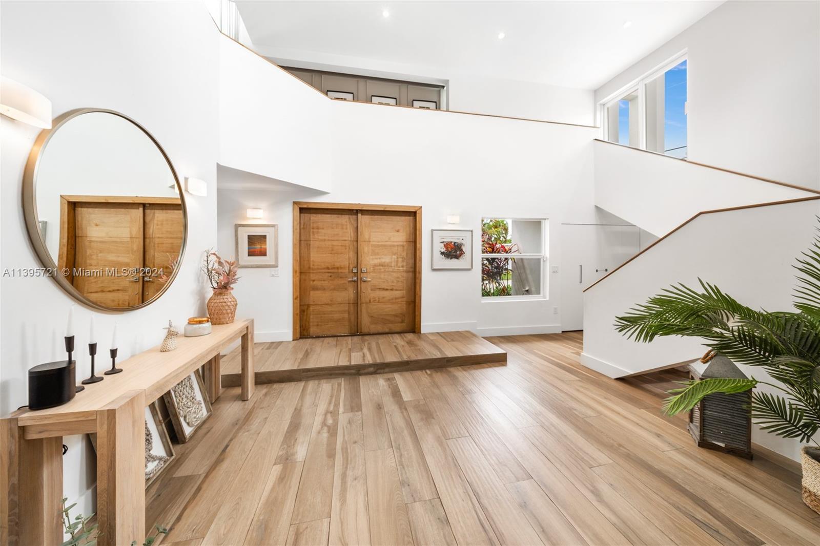 Entry level has double heights that creates a sense of spaciousness and significance.