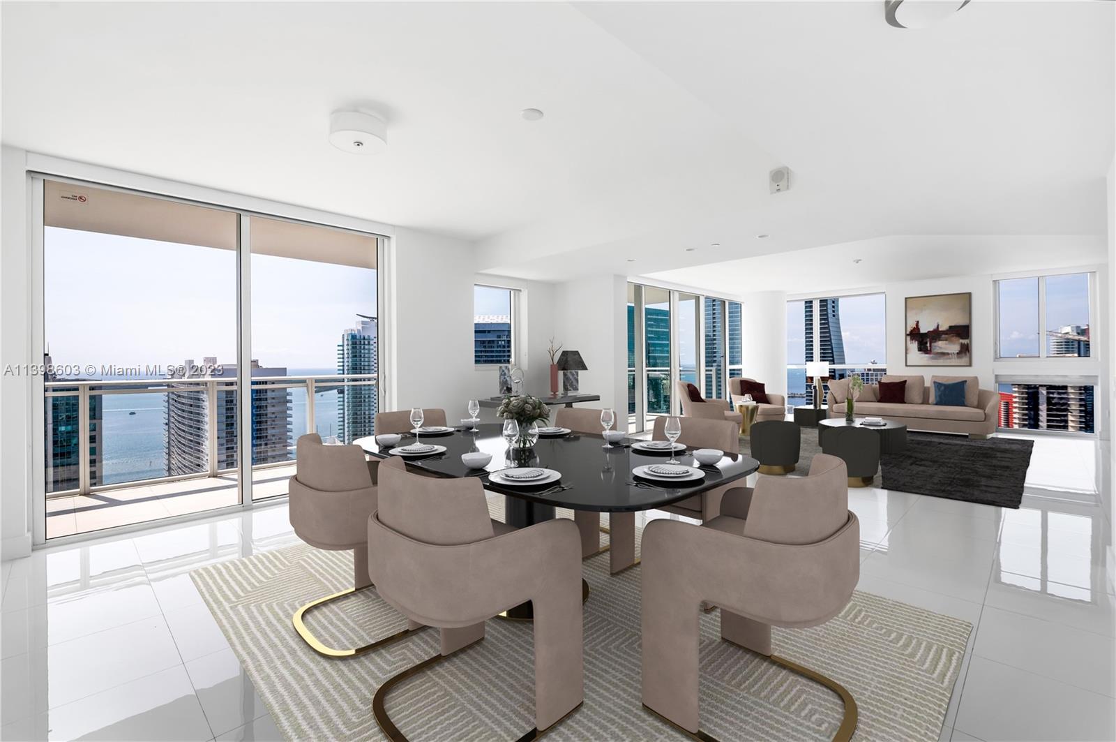 The Bond on Brickell with this exquisite combined 3900 and 3901 unit on the 39th floor. With 2,770 square feet, 4 bedrooms, 4 full bathrooms, and 1 half bathroom, this residence offers an abundance of space and comfort.
Enjoy a open floor plan that effortlessly connects the living, dining, and kitchen areas. Floor-to-ceiling windows provide breathtaking views of the Miami skyline. 
Residents of The Bond on Brickell have access to exclusive amenities, including a state-of-the-art fitness center, a stunning pool deck, and a business center. The prime location in the vibrant Brickell neighborhood provides easy access to fine dining, upscale shopping, and vibrant nightlife.
Don't miss the opportunity to own this exceptional unit at The Bond on Brickell. THIS UNIT IS RENTED UNTIL DEC. 2024