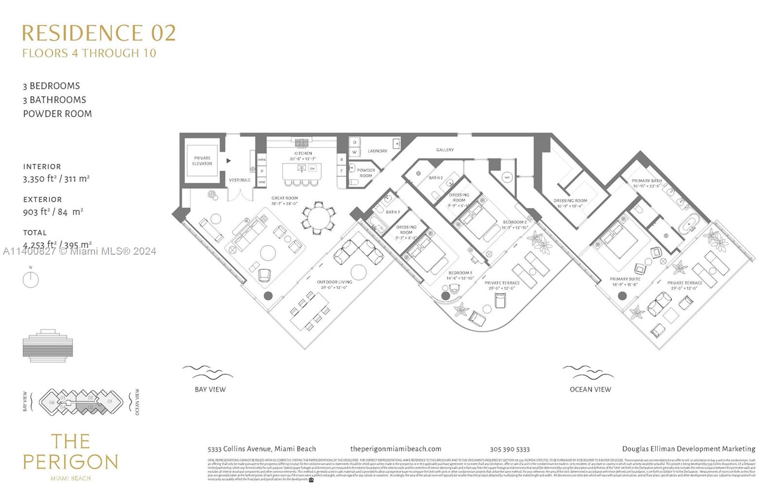 5333 Collins Ave, Miami Beach, FL, 33140 United States, 3 Bedrooms Bedrooms, ,3 BathroomsBathrooms,Residential,For Sale,Collins Ave,A11400827