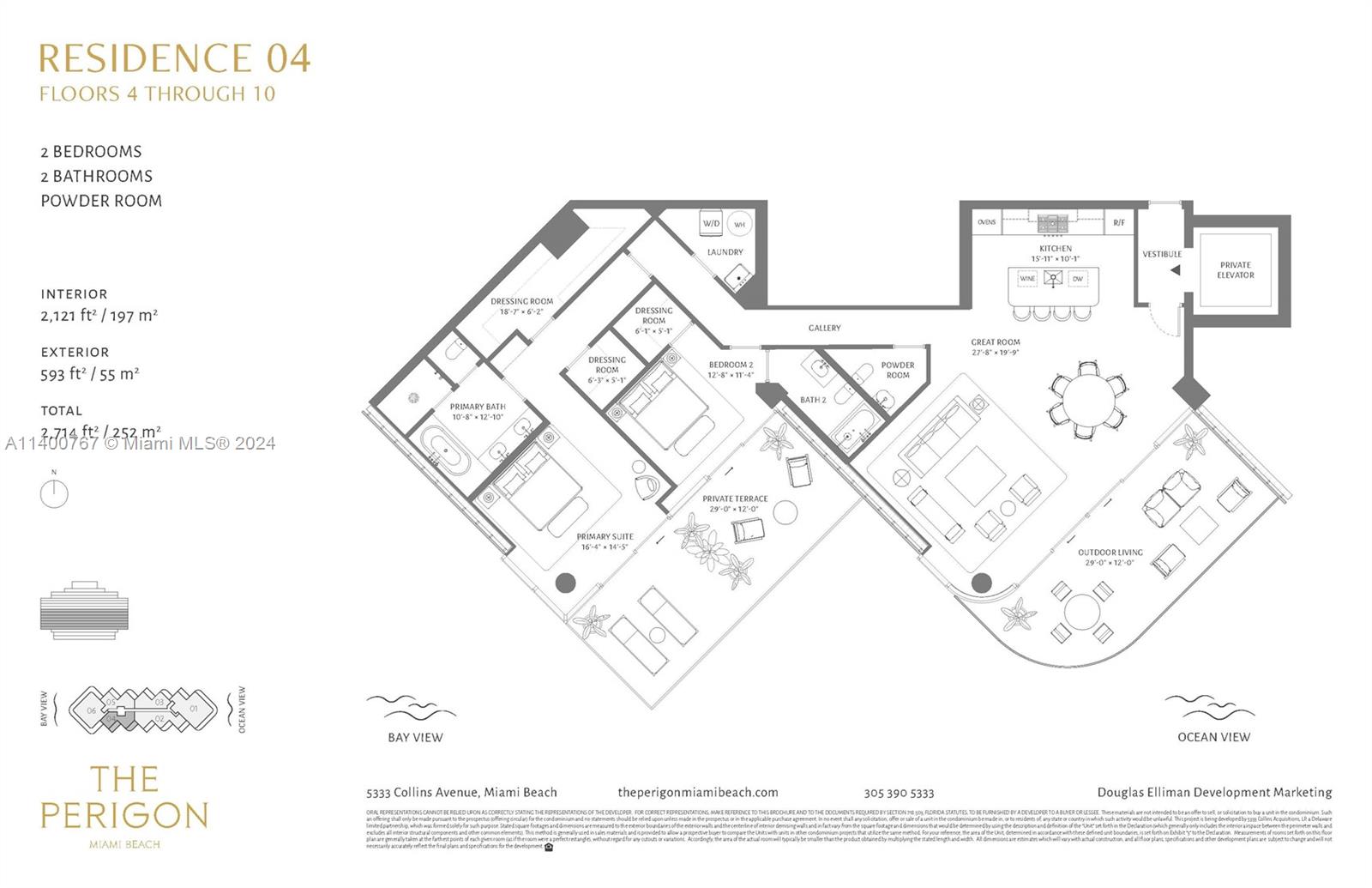 5333 Collins Av, Miami Beach, FL, 33140 United States, 2 Bedrooms Bedrooms, ,2 BathroomsBathrooms,Residential,For Sale,Collins Av,A11400767