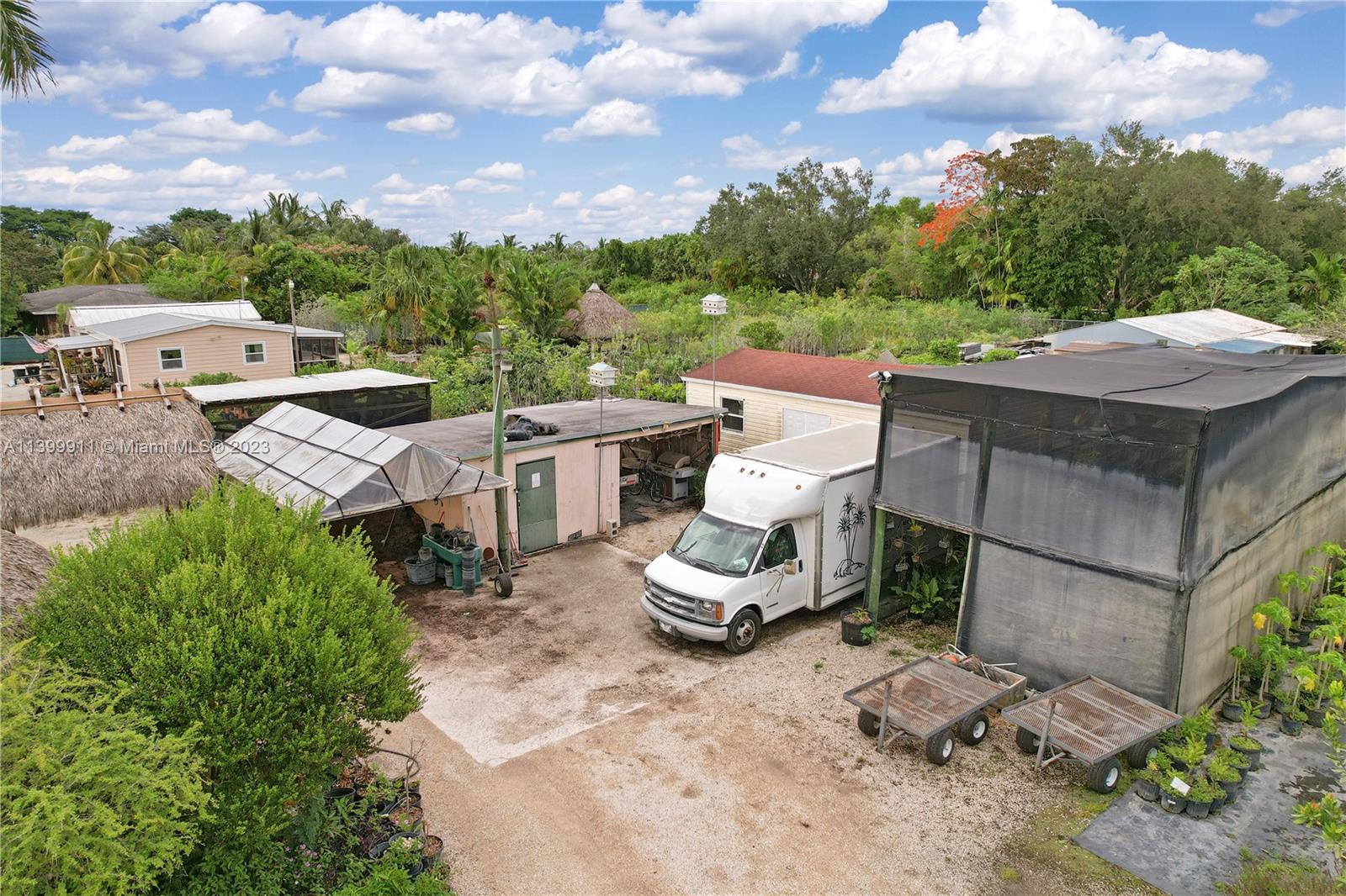 multiple grow house and storage areas