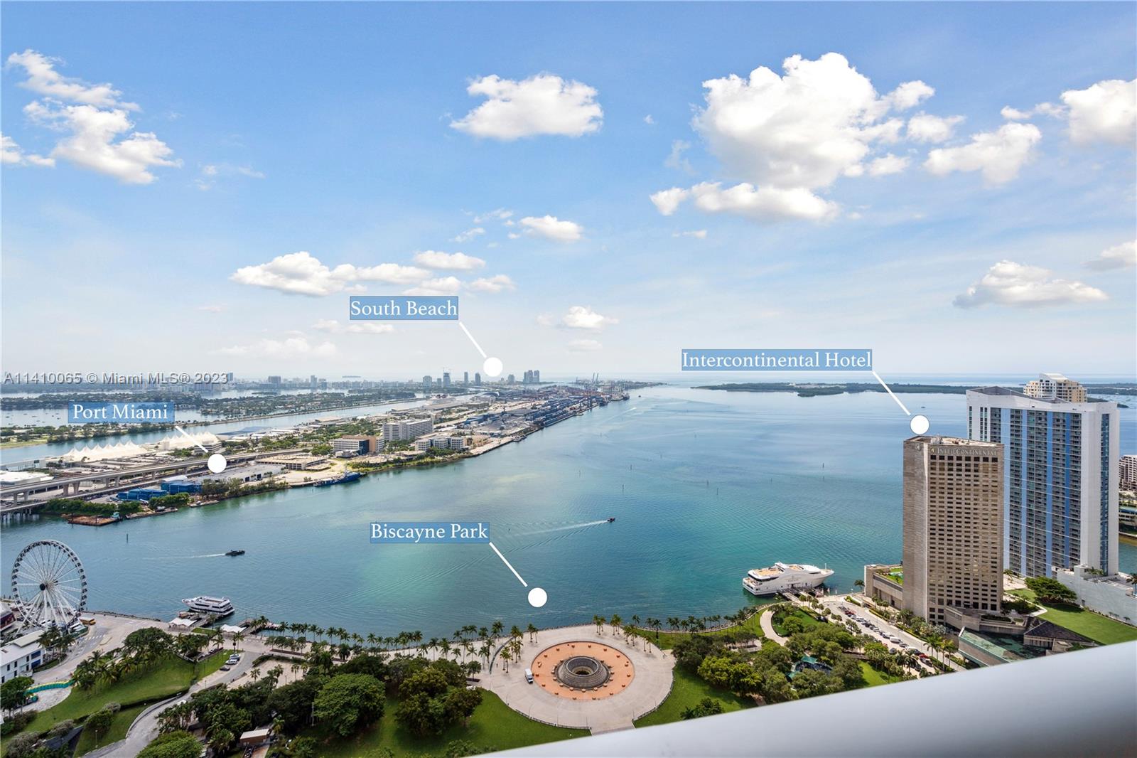 Seller financing offered at 4.99% interest.  2 Beds PLUS den (easily converted to 3 Beds). 52nd floor unit w/ amazing unobstructed views to cruise ships, Biscayne Bay, evening skyline & sunrise! Located directly across from Bayfront Park, w/ walking access to trains (Metromover, Metro Rail, Brightline, and soon-to-be Tri-Rail).  15mins drive to Miami Intl Airport (or take the train), & 5mins drive to Port of Miami.   This spectacular condo has amazing 1st class amenities that include Olympic-size heated pool, a state-of-the-art spa, a fitness center, security, valet parking & concierge service. Easy walk to Miami Heat & other world-class performances at the Kaseya Center Arena (formerly AAA).  Even the Waldorf Astoria has chosen this neighborhood for its next masterpiece.