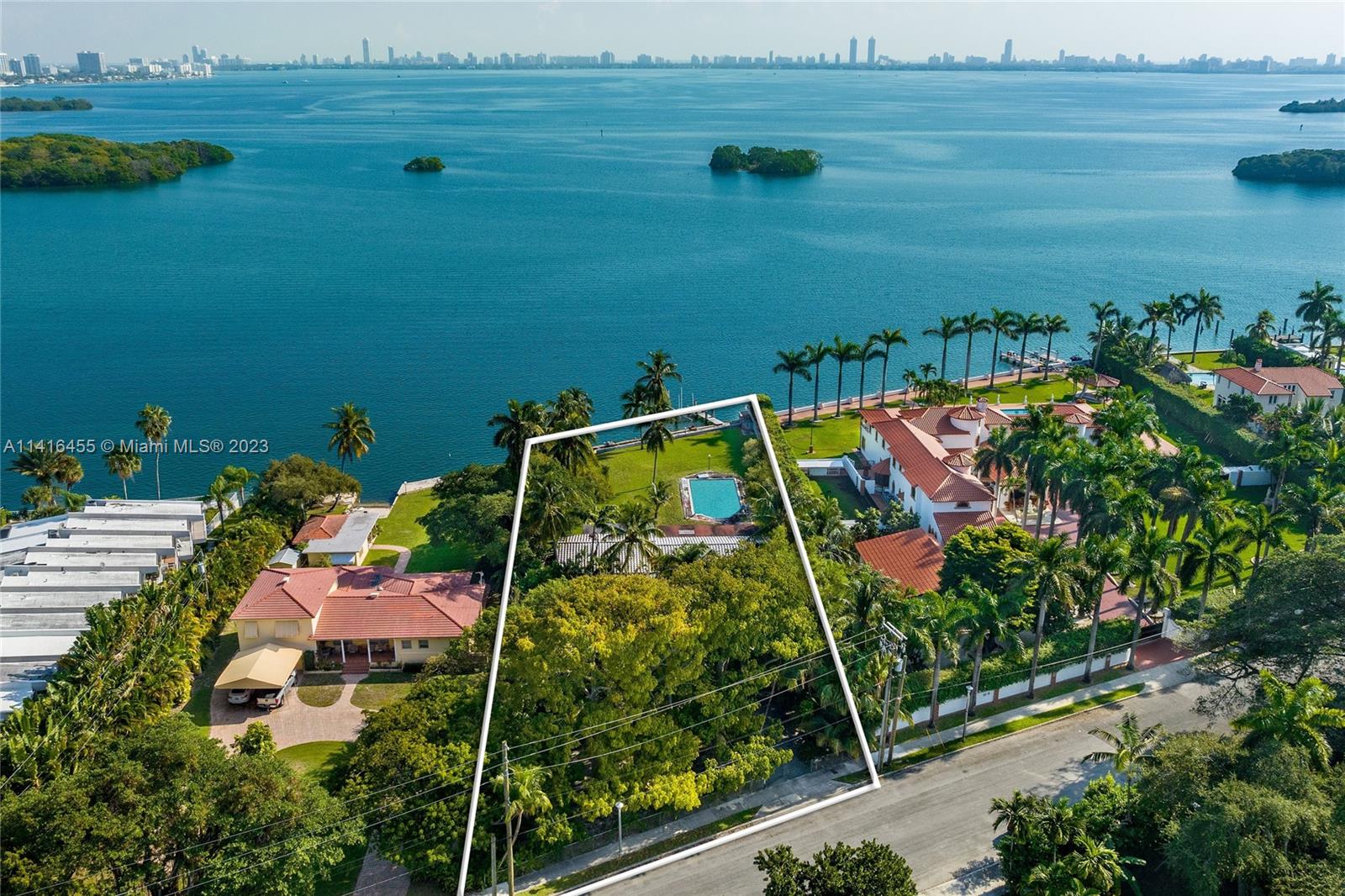 Build your dream home with some of the most stunning wide bay views in the city. Located in the historic Morningside neighborhood this waterfront property boasts a 29,300 square foot lot with 100’ of water frontage on the wide bay. Experience breathtaking sunrises and breezes from your waterfront lot. Live moments from all that Miami has to offer, major highways, the Miami Design District and world class dining, shopping, sports arenas, the Adrienne Arsht Center for the Performing Arts and just one short bridge away from Miami Beach and the ocean.