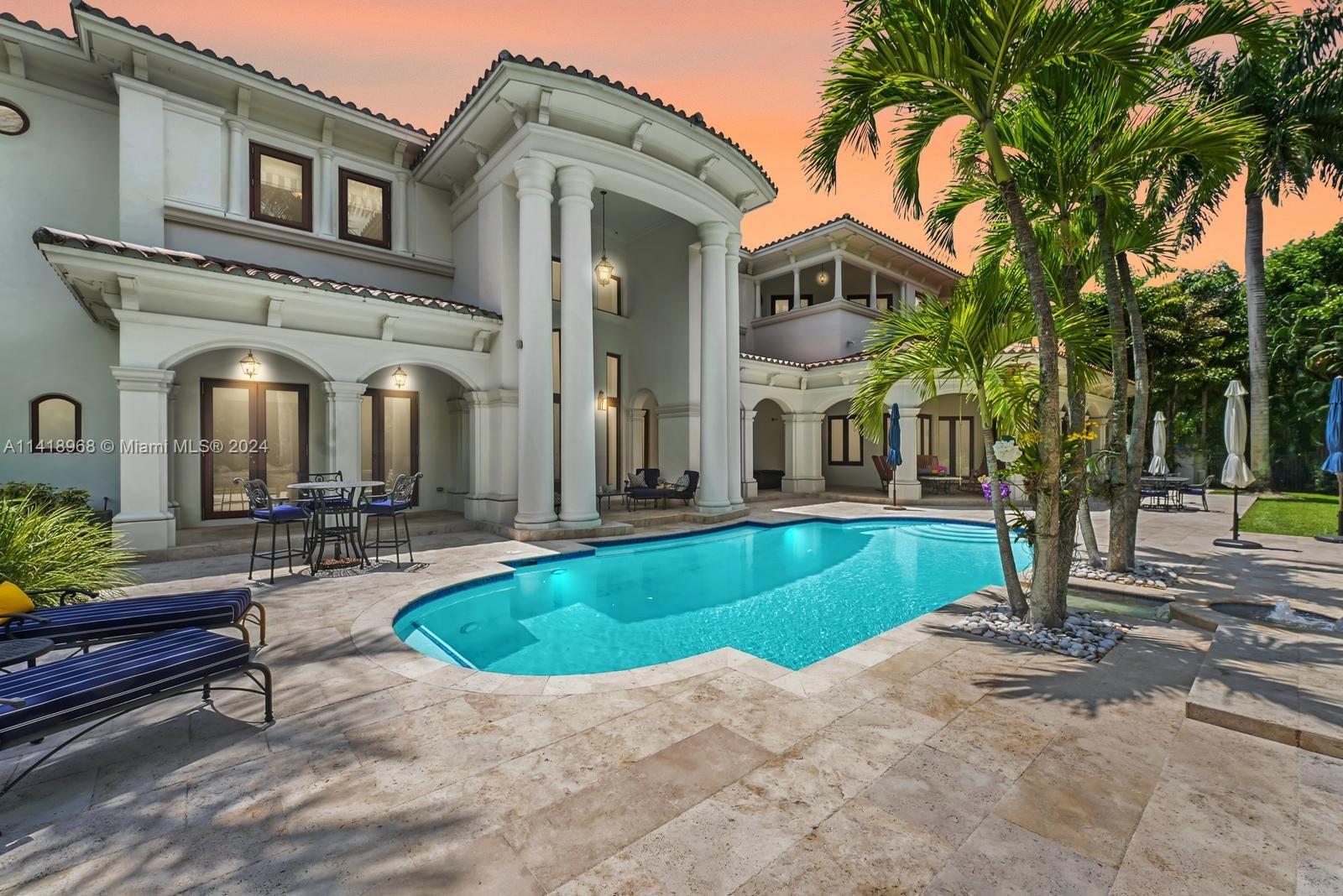 Welcome to Villa di Vista, an exquisite masterpiece in Pinecrest, FL. Custom-built with meticulous craftsmanship, this almost 10,000 sqft estate with elevator exudes refined charm and sophistication. High ceilings and natural light fill the living areas, while the main suite offers a cozy sanctuary with a spa-like bathroom. Outside, enjoy the private oasis with a stately pool, covered patio, and outdoor entertainment area. Pinecrest provides access to renowned schools, upscale shopping, and fine dining. Experience luxury living and exclusivity at Villa di Vista. Tour it today and let this magnificent home capture your heart. Make it Rein!