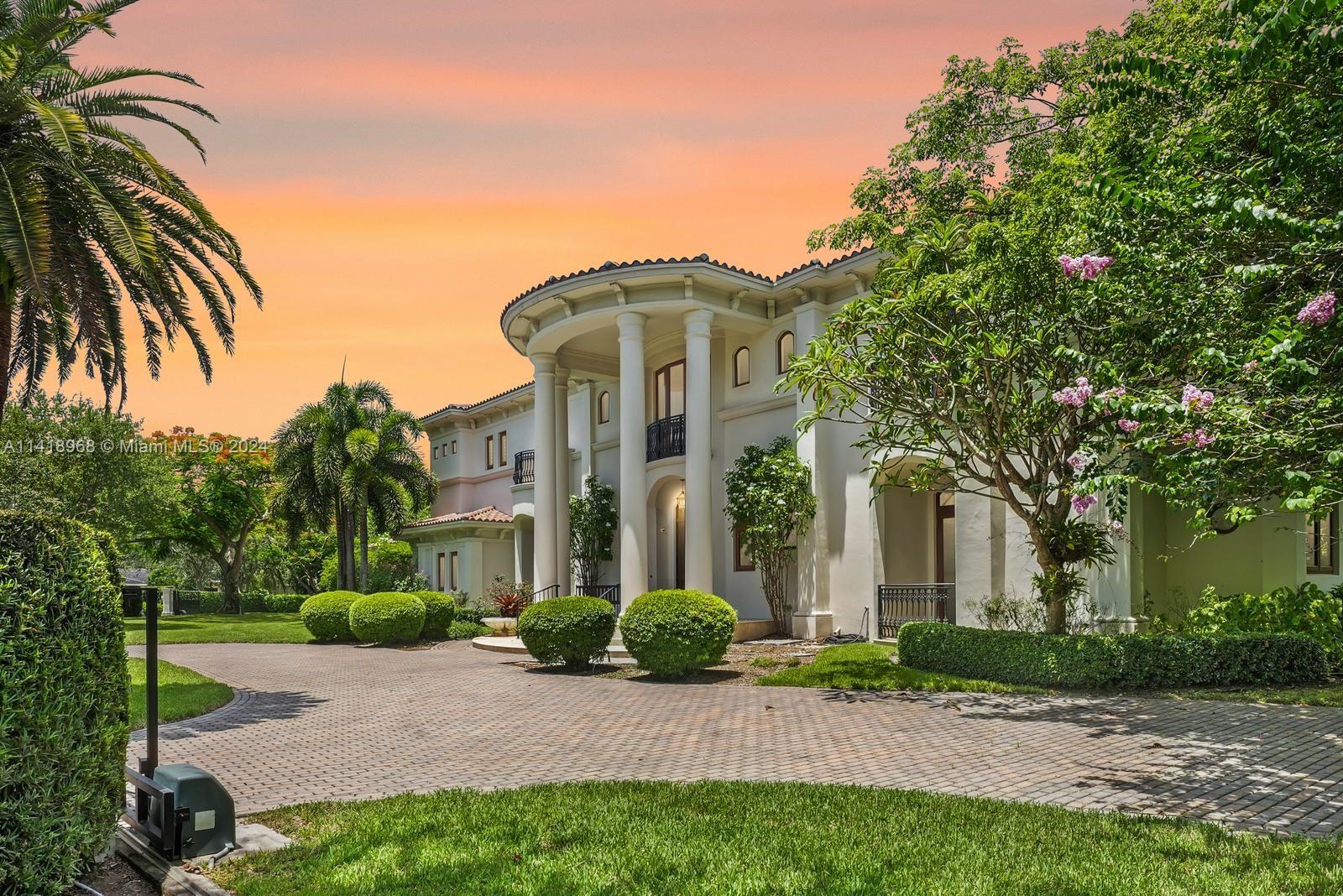 Welcome to Villa di Vista, an exquisite masterpiece in Pinecrest, FL. Custom-built with meticulous craftsmanship, this almost 10,000 sqft estate with elevator exudes refined charm and sophistication. High ceilings and natural light fill the living areas, while the main suite offers a cozy sanctuary with a spa-like bathroom. Outside, enjoy the private oasis with a stately pool, covered patio, and outdoor entertainment area. Pinecrest provides access to renowned schools, upscale shopping, and fine dining. Experience luxury living and exclusivity at Villa di Vista. Tour it today and let this magnificent home capture your heart. Make it Rein!