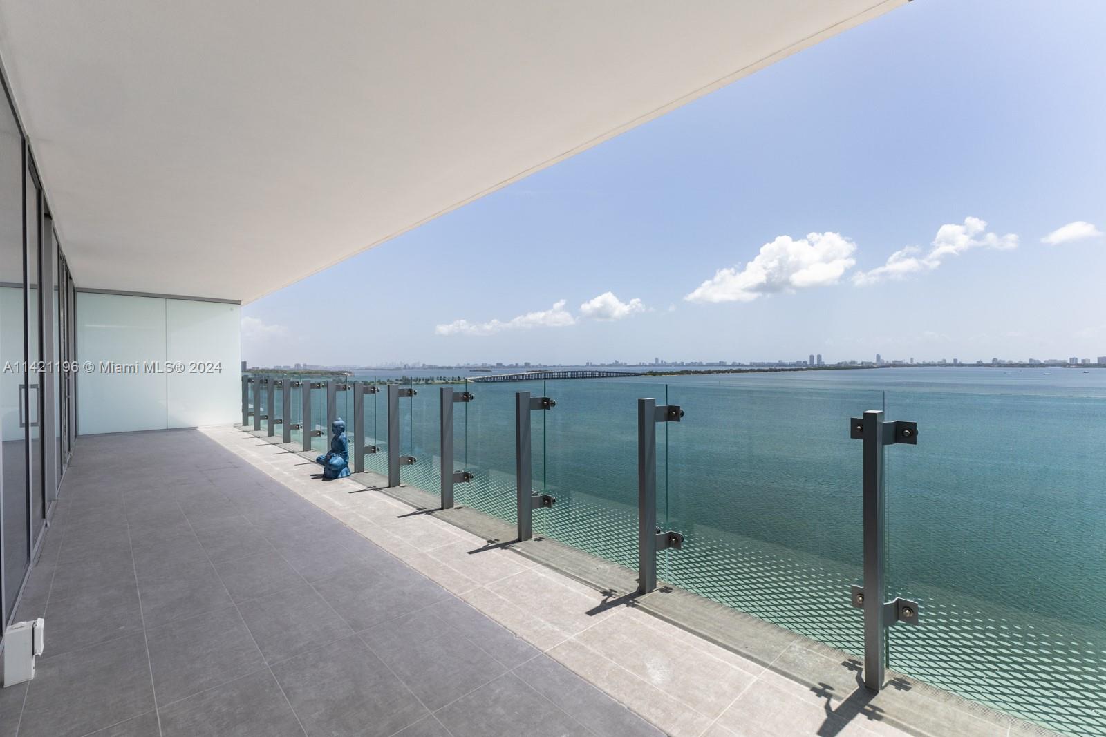 SE View to Venetian Causeway and Port of Miami