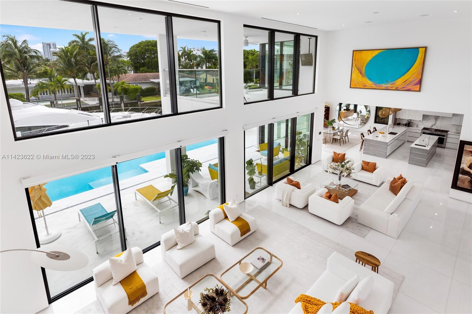 This masterfully designed, brand new construction modern waterfront residence located in the desirable Las Olas Isles showcases seamless indoor-outdoor living and an exquisite blend of luxurious finishes throughout. Boasting 100 ft of waterfront with no fixed bridges, this impressive 3-story home is your gateway to the Floridian lifestyle. This waterfront estate features 8 bedrooms, 8 full bathrooms and 1 half bath, 8,880 square feet of living all on a 10,500 square foot lot.