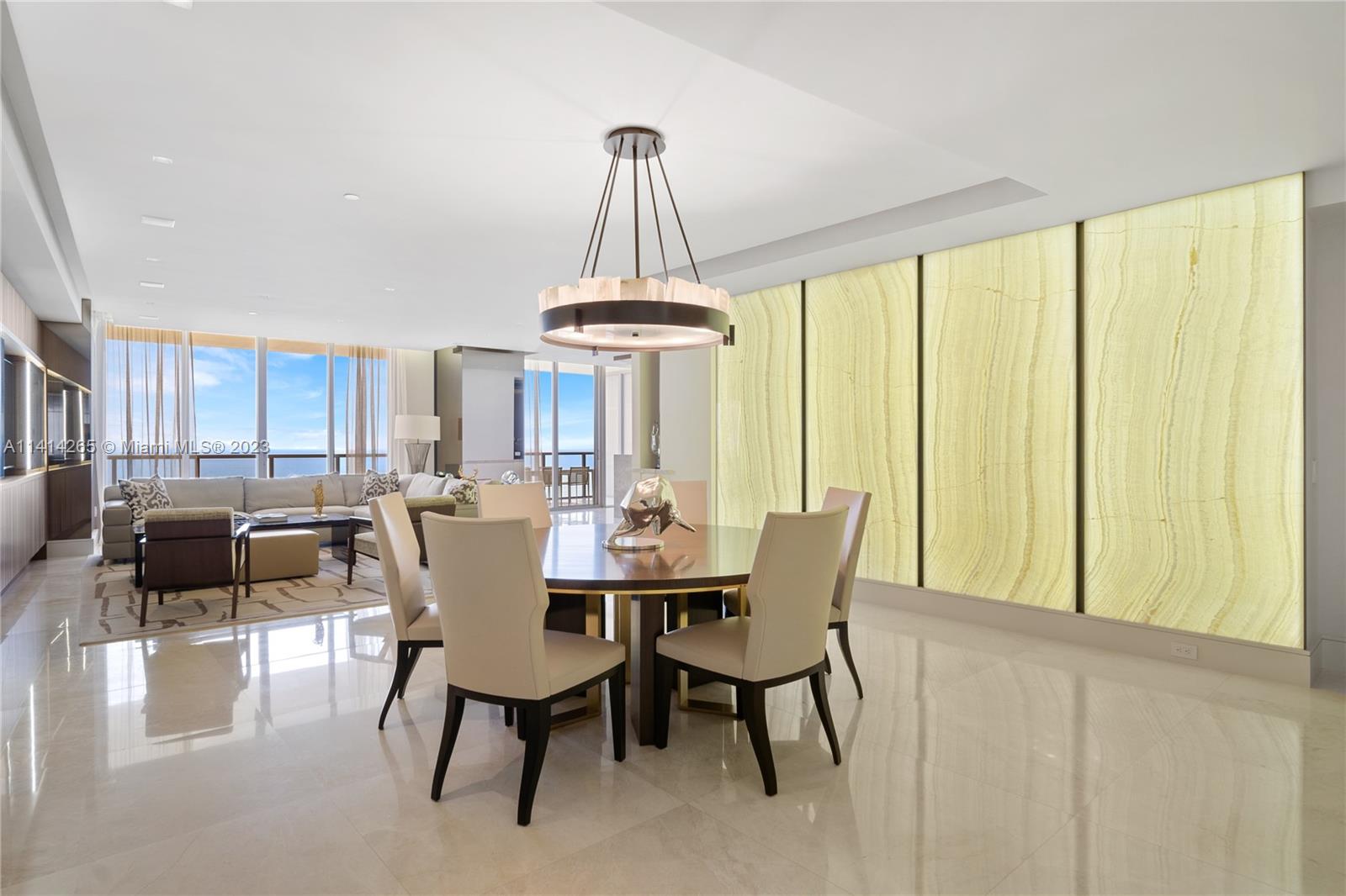 Just reduced! One of the kind turn-key unit! Three bedroom apartment with 3.5 bath. Designer furnished and decorated throughout with: custom built-ins and cabinetry, automatic blinds, smart home system etc. The unit is in brand new condition since it was rarely ever occupied. Enjoy luxurious life style at this 5 star exclusive property at St Regis Bal Harbour. Negotiable.