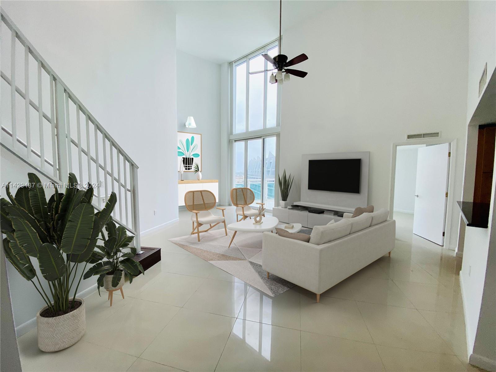 Living room- Virtually Staged