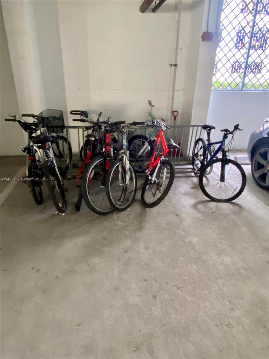 1 of several Bike Storage areas