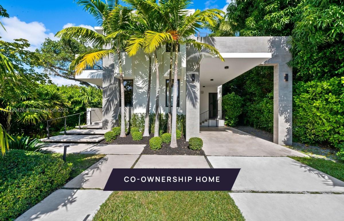 New co-ownership opportunity: Own one-eighth of this professionally managed, turnkey home. Sleek and sophisticated, this modern 5-BR, 6-BA home occupies a west-facing corner lot on coveted Di Lido Island in Biscayne Bay. With simple lines and a neutral color palette, this view home is all about elegance: brushed European oak flooring, Italian porcelain tiles and a marble-topped kitchen island. This open plan is perfect for both daily living and entertaining. Primary bedroom has its own balcony, spacious closet and a spa-like bathroom with dual-sink vanity & soaking tub. The two-story home features multiple terraces, a 50-foot lap pool & outdoor shower, & lush landscaped gardens for privacy. The home comes fully furnished, professionally decorated including carport with e-charging station.
