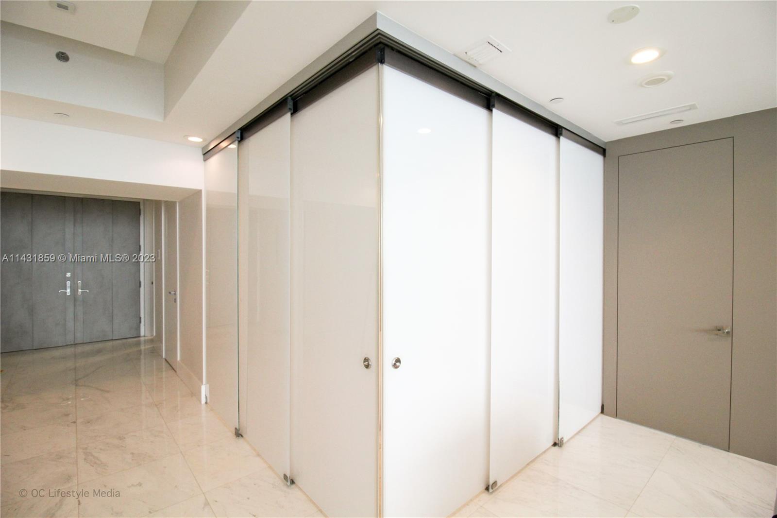 Glass Doors Closed