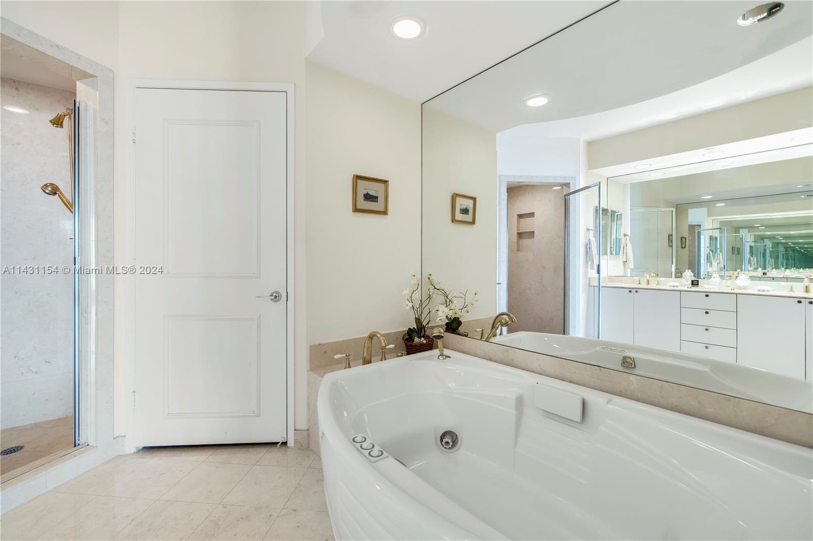View of the jacuzzi in Master Bathroom