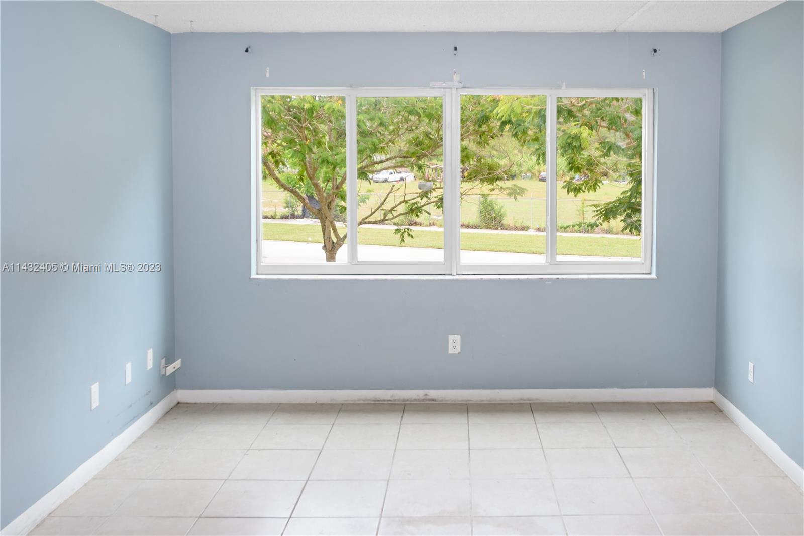 View from the kitchen towards Living area.