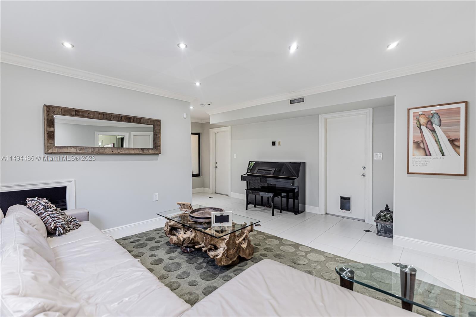 Ground Level Living Room/media room/4th BD