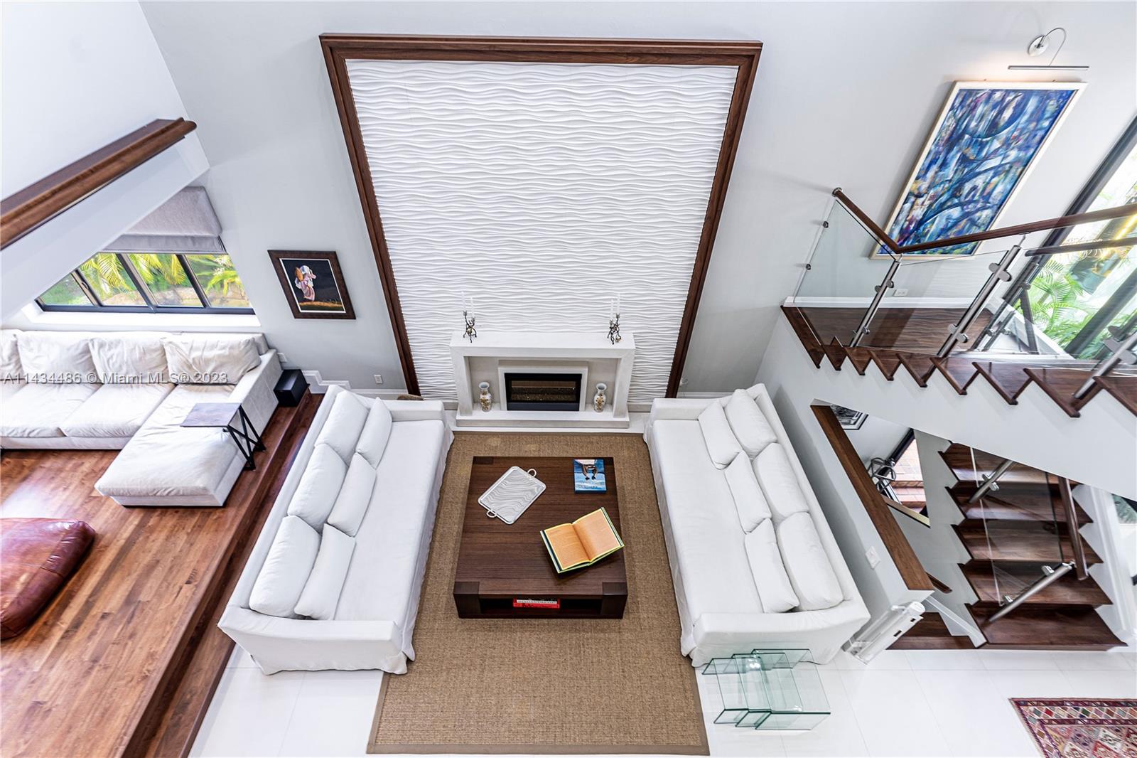 View of living area from Balcony