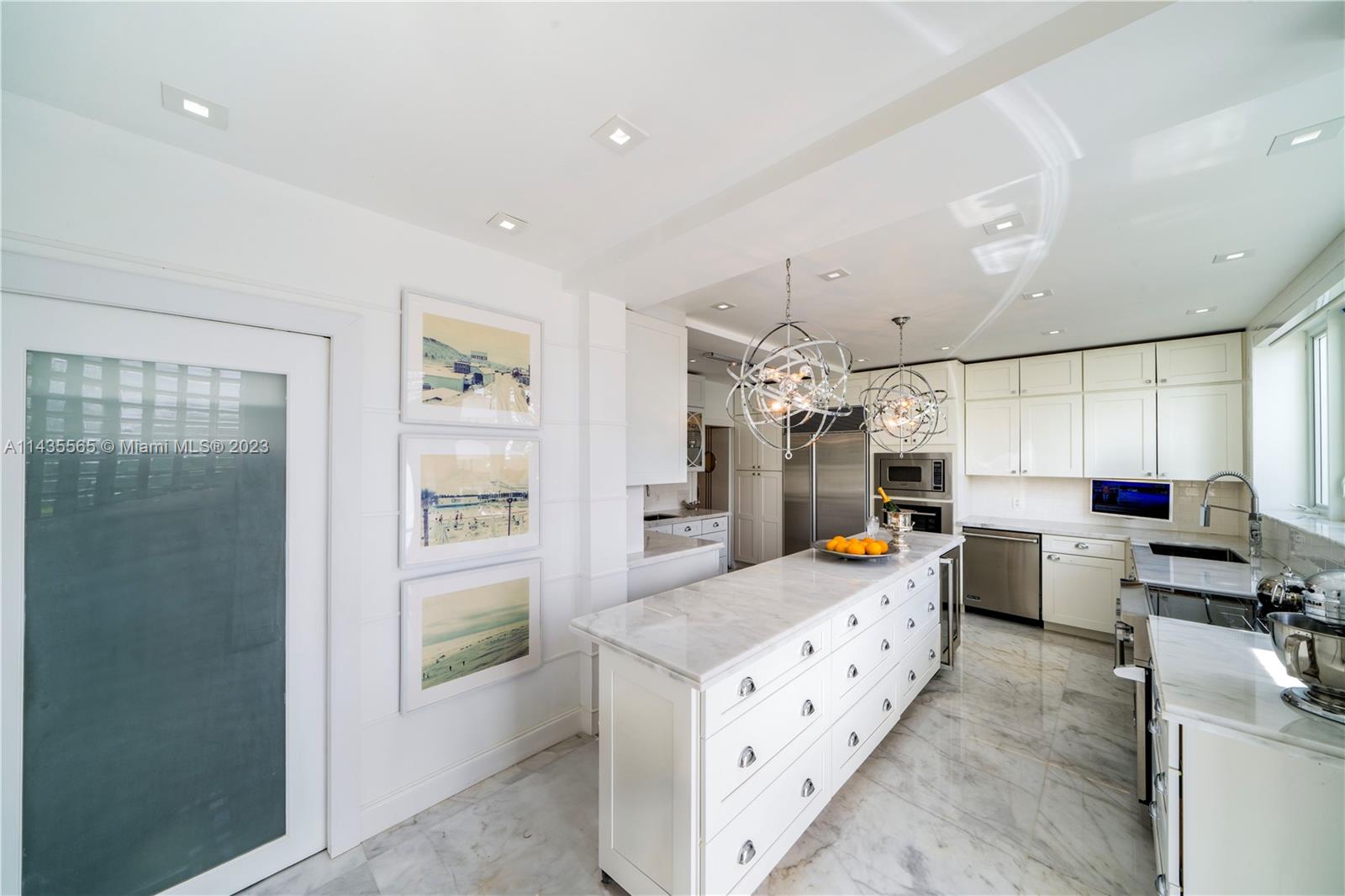 Separate laundry adjacent to kitchen.