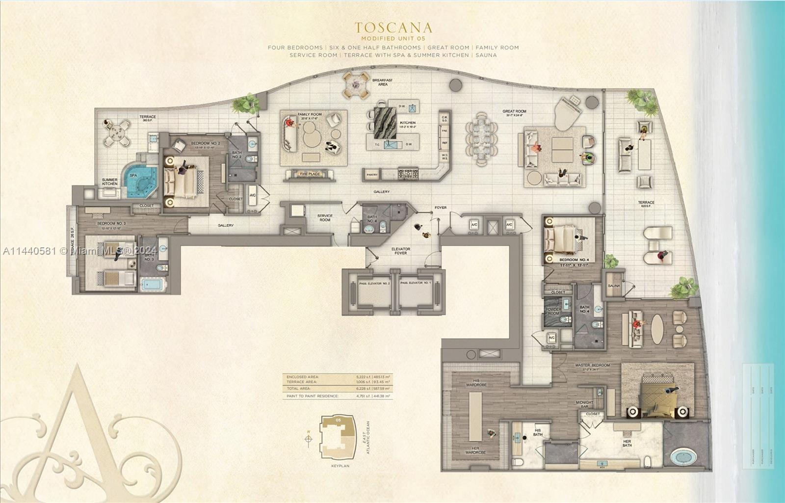 17901 Collins Ave 4005, Sunny Isles Beach, Florida 33160, 4 Bedrooms Bedrooms, ,6 BathroomsBathrooms,Residential,For Sale,17901 Collins Ave 4005,A11440581