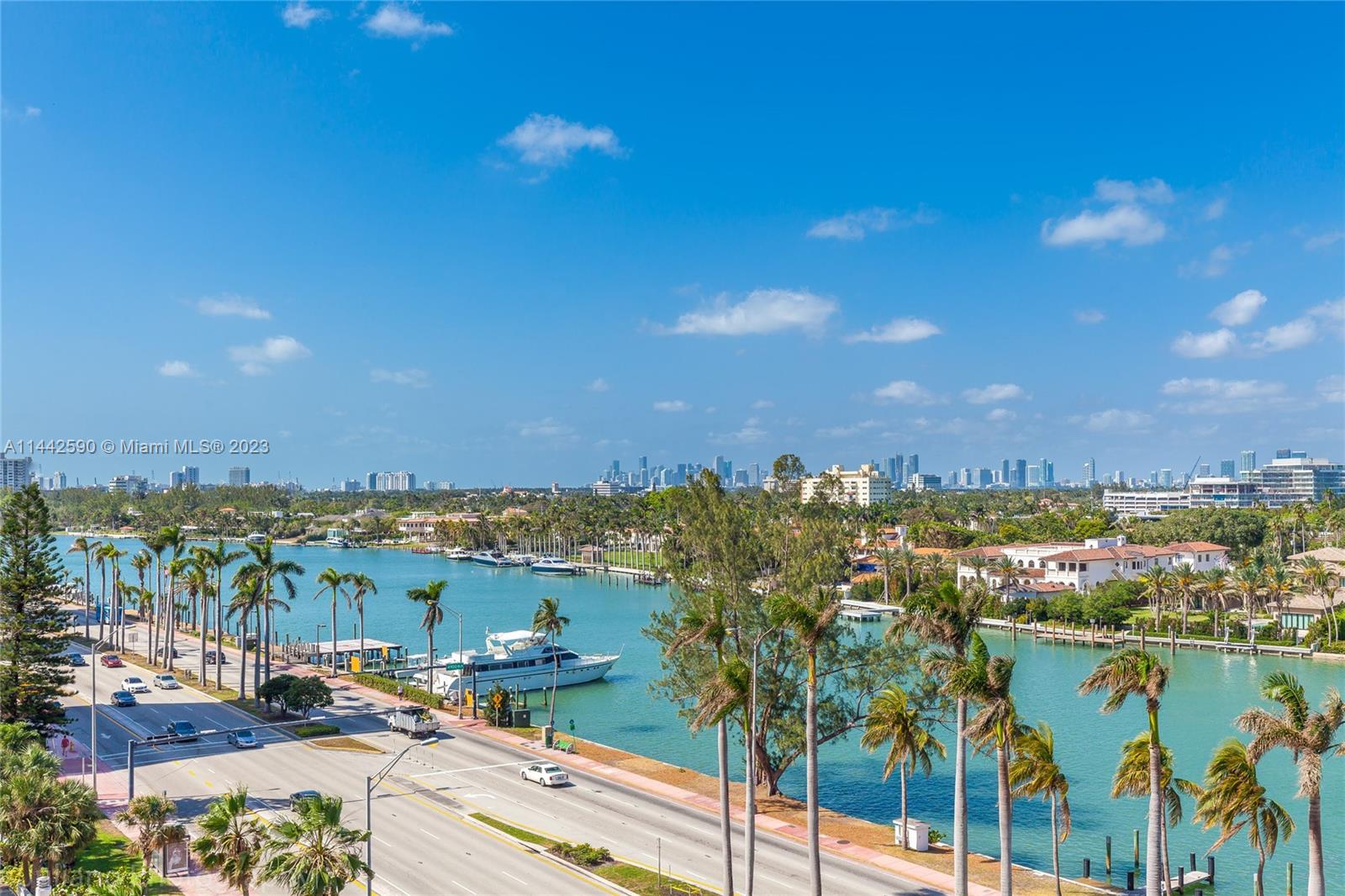 Intercoastal across from building boat slips