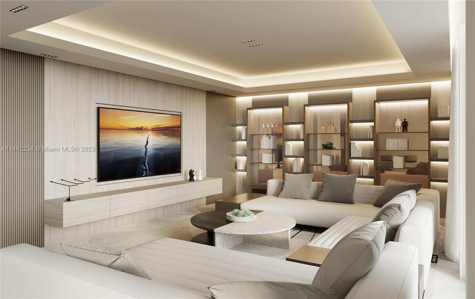 Rendering of Media Room.