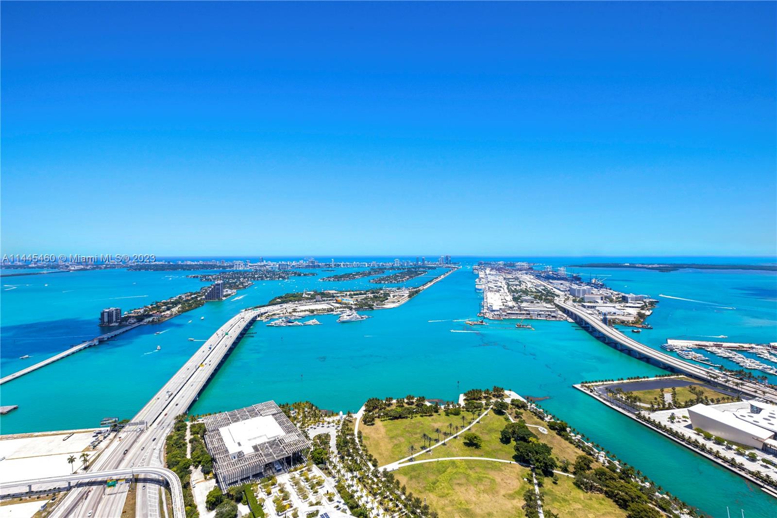 2-Story Penthouse w/ impressive views of Biscayne Bay, Atlantic Ocean, Miami Beach & the Miami Skyline & 20-foot ceilings. 4 Bed/4.5 Bath 3,800 SF Residence features a 428 Sq Ft terrace. Floor to ceiling windows, allowing for tons natural light, white glass floors, Custom State-of-the-Art Modern kitchen w/ Viking Appliances + Wine Fridge. Master Suite w/ Direct Views of Biscayne Bay & the Atlantic Ocean featuring Expansive Walk-in Closet. Spacious Master Bath w/ Shower + Soaking Tub & Private toilet room. Marquis is a full-service luxury building offering 5-star amenities including a lap pool, fitness center, spa, 24-hour valet & concierge services. Located in the cultural heart of Miami right next to the Performing Arts Center, Opera/Ballet, Museum of Modern Art & American Airlines Arena.