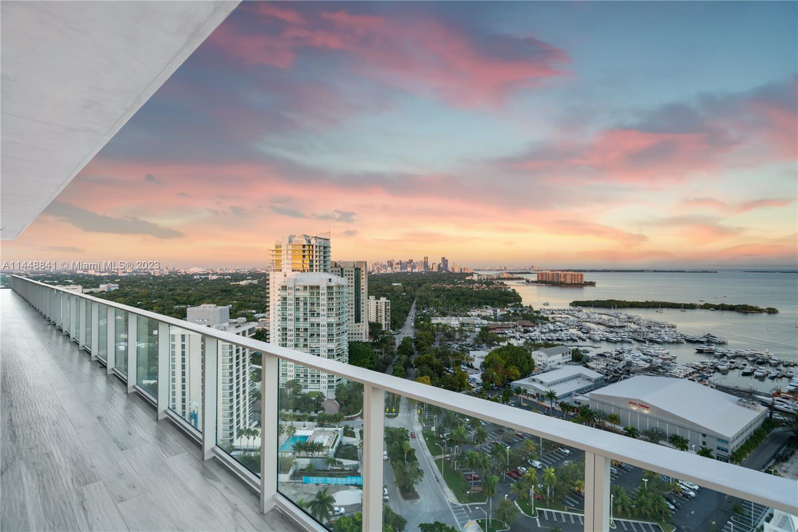 In the heart of Coconut Grove, footsteps away from couture shopping and exquisite dining sits this magnificent,
fully-furnished 10,180 square foot penthouse in the sky. Surrounding this generous living space is an expansive
veranda, capturing majestic views of Biscayne Bay. Renowned, award-winning designer, Steven G, created
exquisite spaces throughout this substantial home in the sky, including 6 bedrooms, 7.5 bathrooms, 2 offices, a
bar, a wine cellar, entertainment space, and much more, including a private plunge pool and a 4 car private
garage. A unit you’ll have to see to believe.