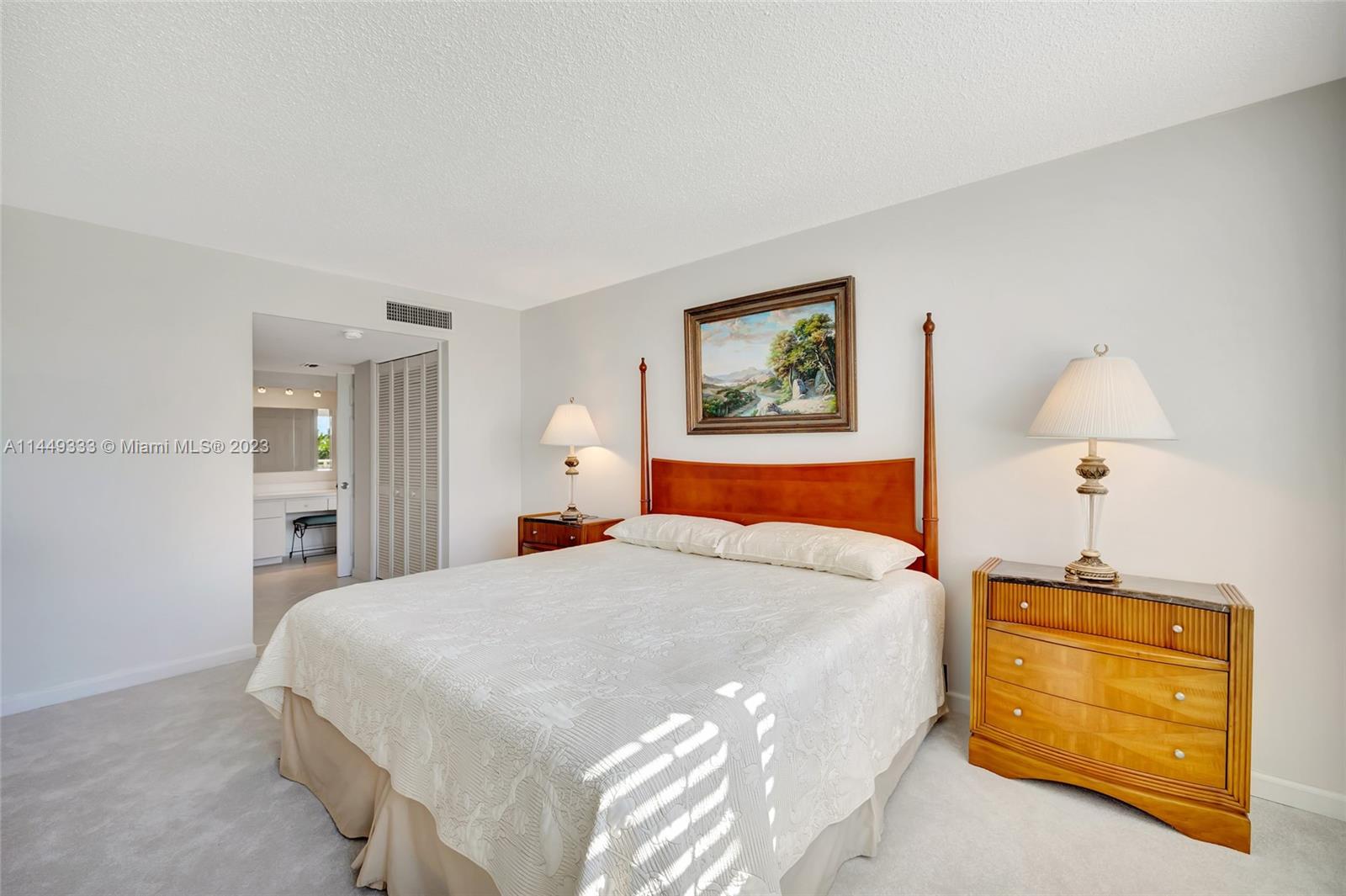 Master bedroom and bathroom