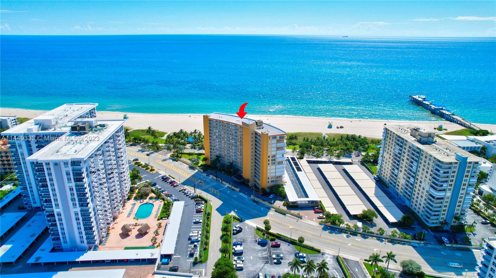 Aerial View of Bermuda House Building