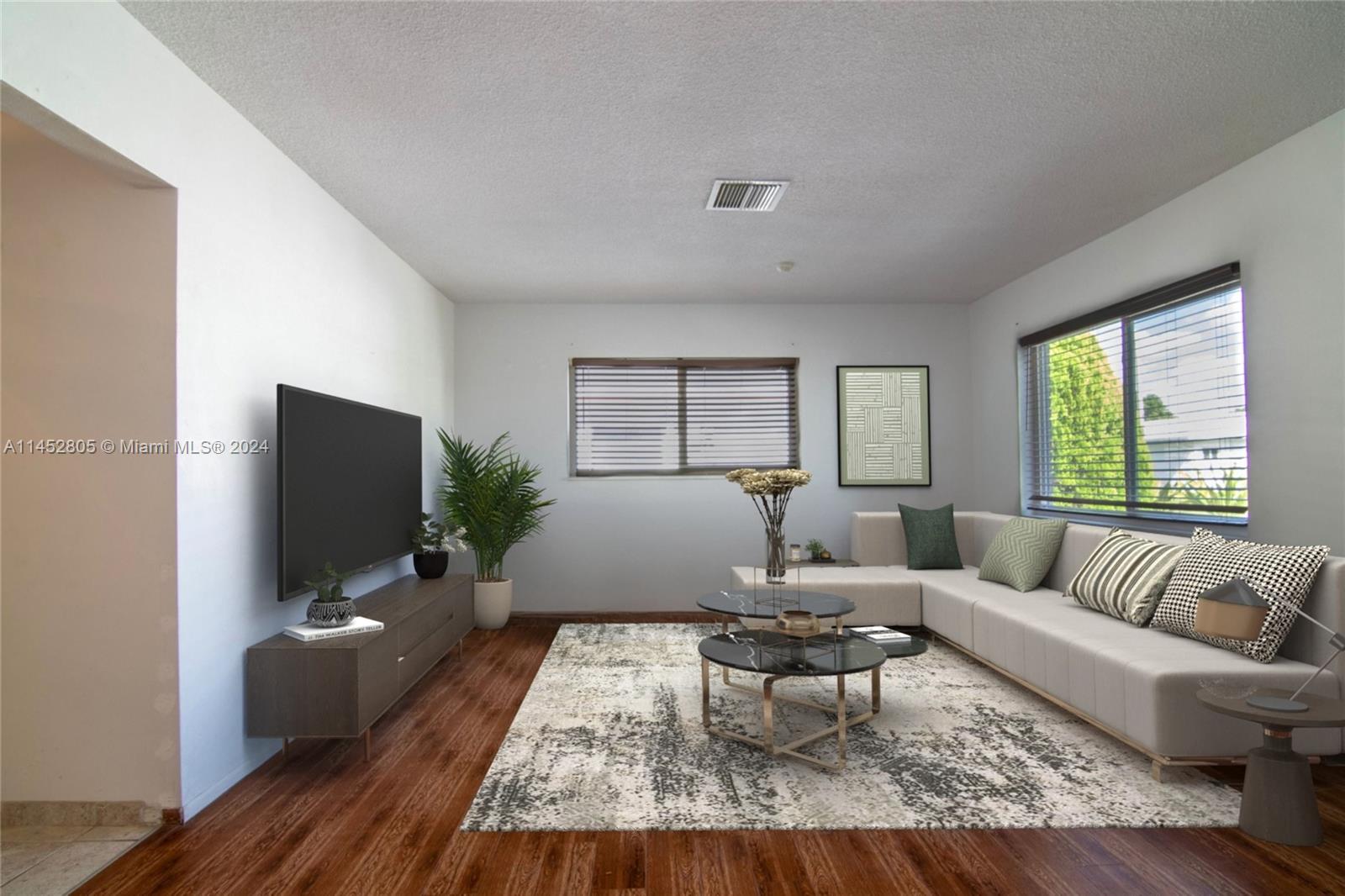 Virtually Staged Living room