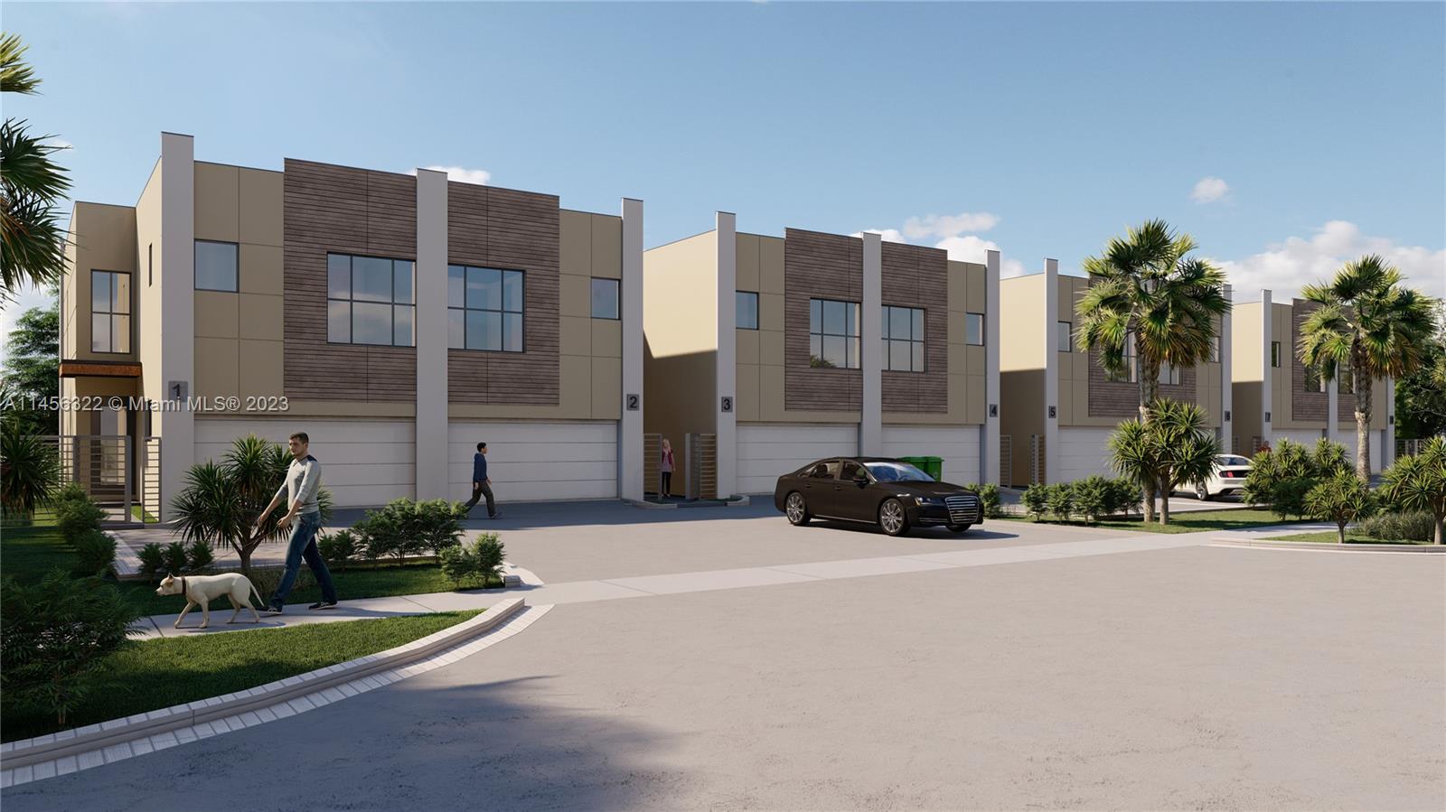 PRE-SALES! This is a pre-sale at the project. 24 month completion time for project. Welcome home to your elegant townhome designed by an established Oakland Park Developer. Every unit will have the feeling of a single family home w/ large bedrooms, bathrooms & living space. Your home will have a private backyard w/ an oversized 2 car garage & upscale finishes. Your kitchen will have a center island, tall cabinets w/ soft-close hardware & white Quartz counters and backsplash. Large ceramic tiles on the first floor with waterproof laminate floors on your stairs and throughout the second floor. Dual vanity sinks & a 2 person shower in your primary bathroom. Full size Washer & Dryer on the second floor in a huge laundry room. Upgrades available. Private community with only 8 homes.