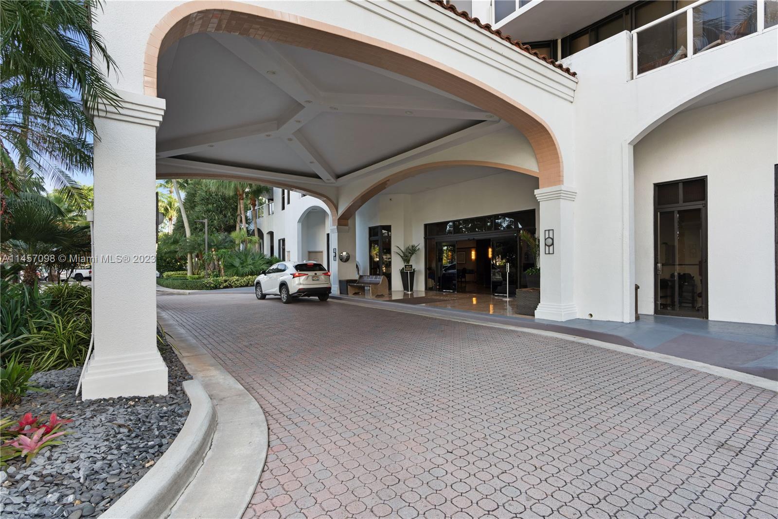 Entrance with porte cochere