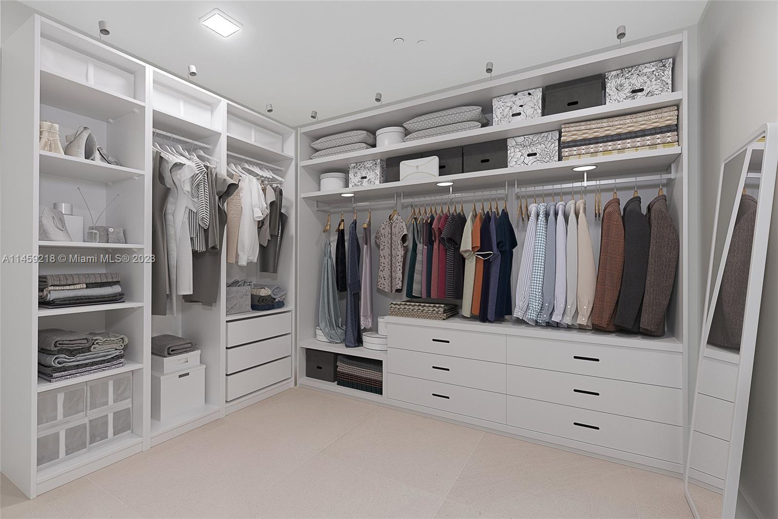 Master Closet - Digitally Staged