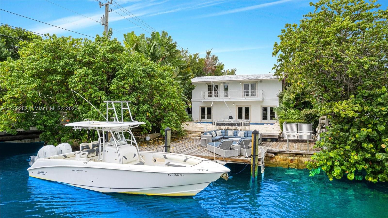 Charming waterfront Mediterranean villa on the coveted Venetian Islands offers the perfect opportunity to renovate or build your dream home in paradise. Enjoy 60 feet of waterfront and direct access to Biscayne Bay and the Ocean. This two-story home features wood-beam vaulted ceilings, an expansive primary suite, and a second story terrace with stunning sunrise views. 10,500 square foot lot with buildable area approximately 5,250 square feet. Just minutes away world-class dining, shopping, and entertainment in trendy Sunset Harbour, Lincoln Road, and Downtown Miami.