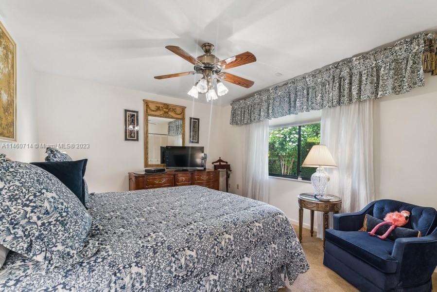 The 6th Bedroom is the North West corner of the house and the bed faces the North window overlooking the wide lake!