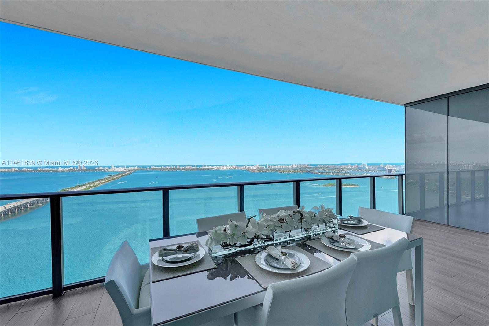 This 47th floor condo has one of the most AMAZING views Miami has to offer.