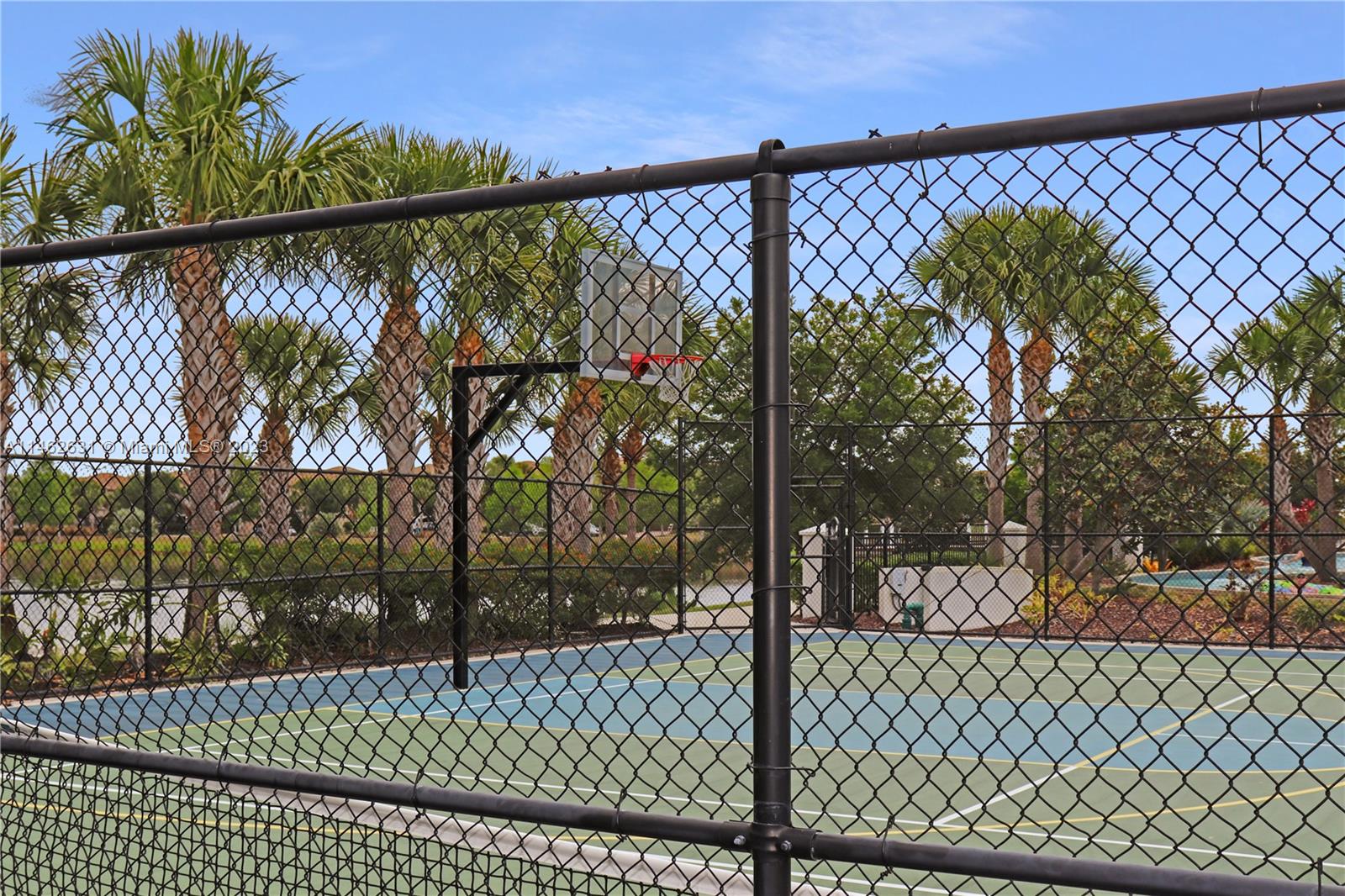 Basketball and tennis courts