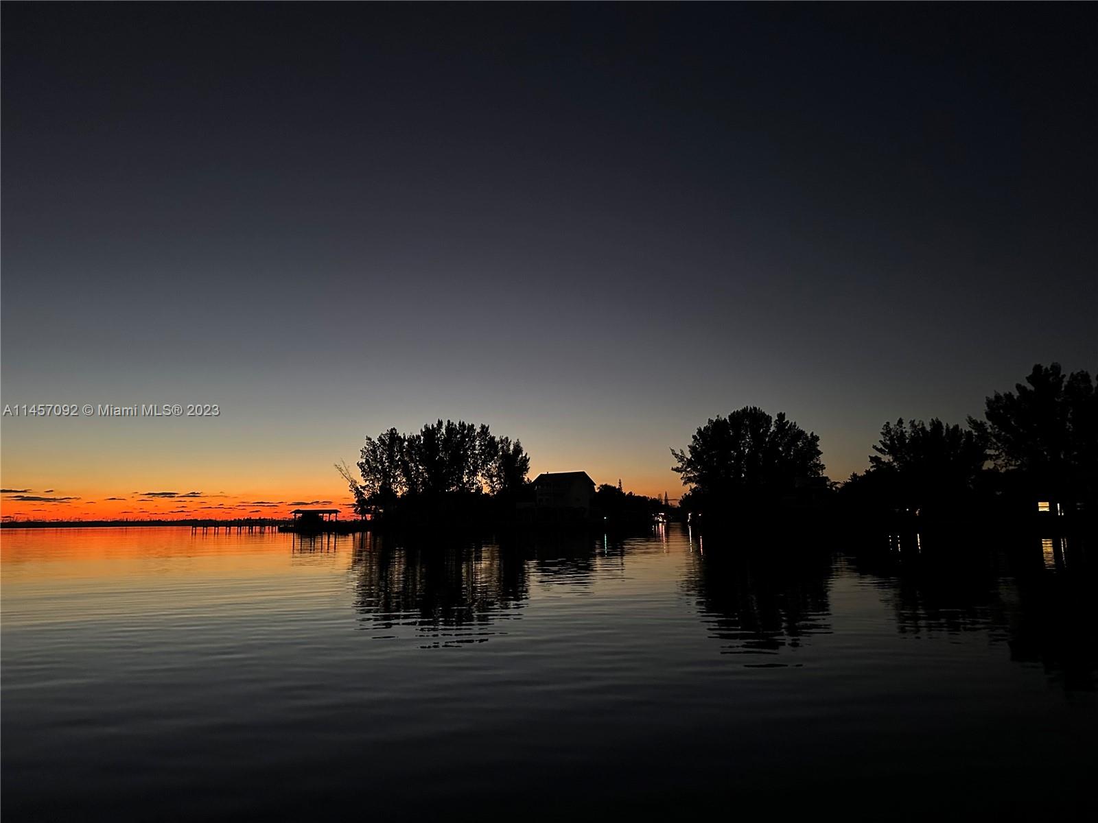 Island at sunrise