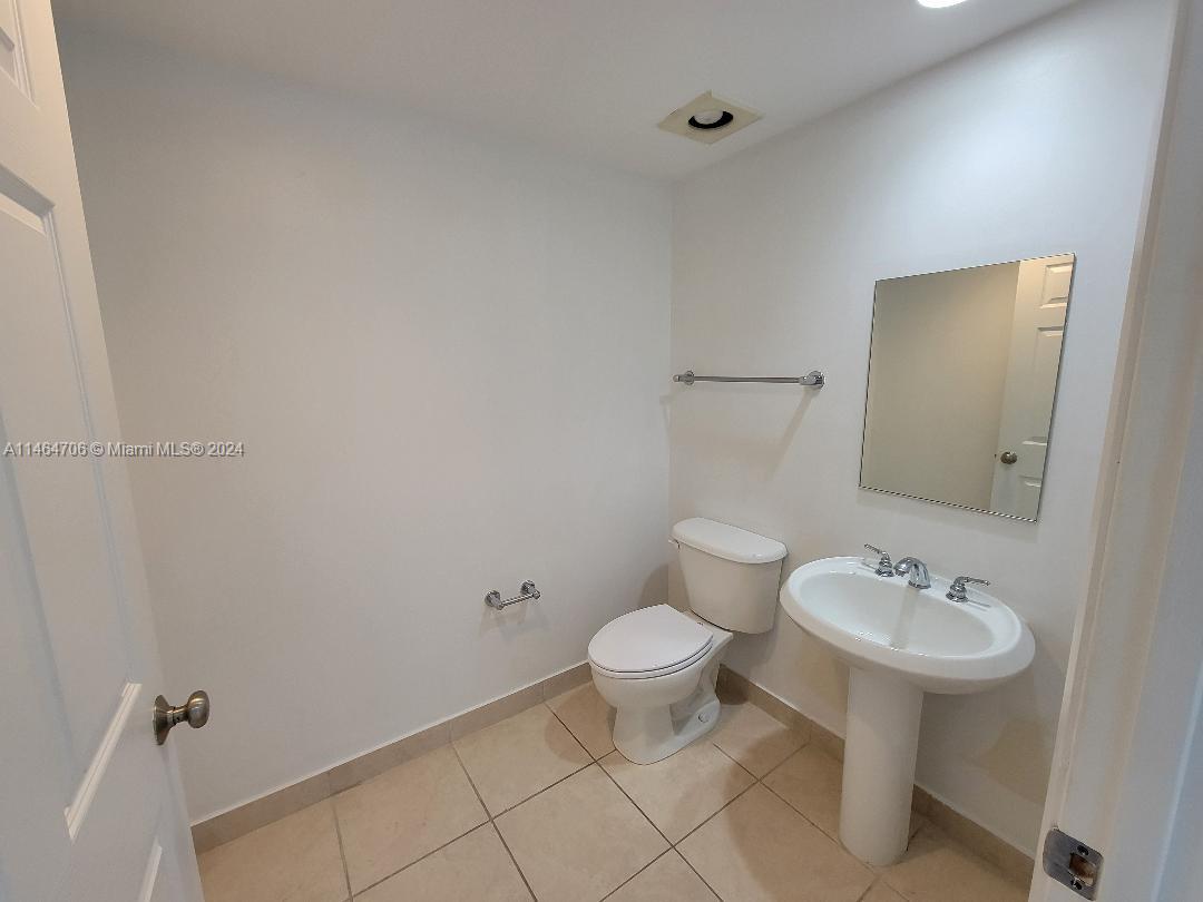 Spacious half bath.