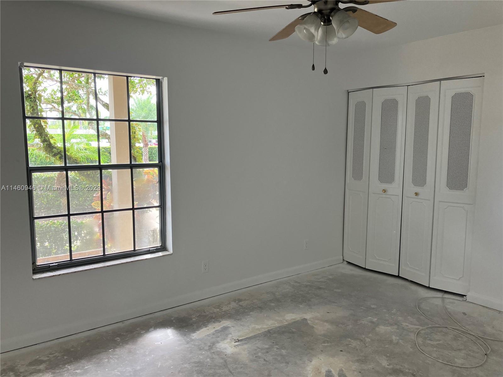 Guest room with large closets